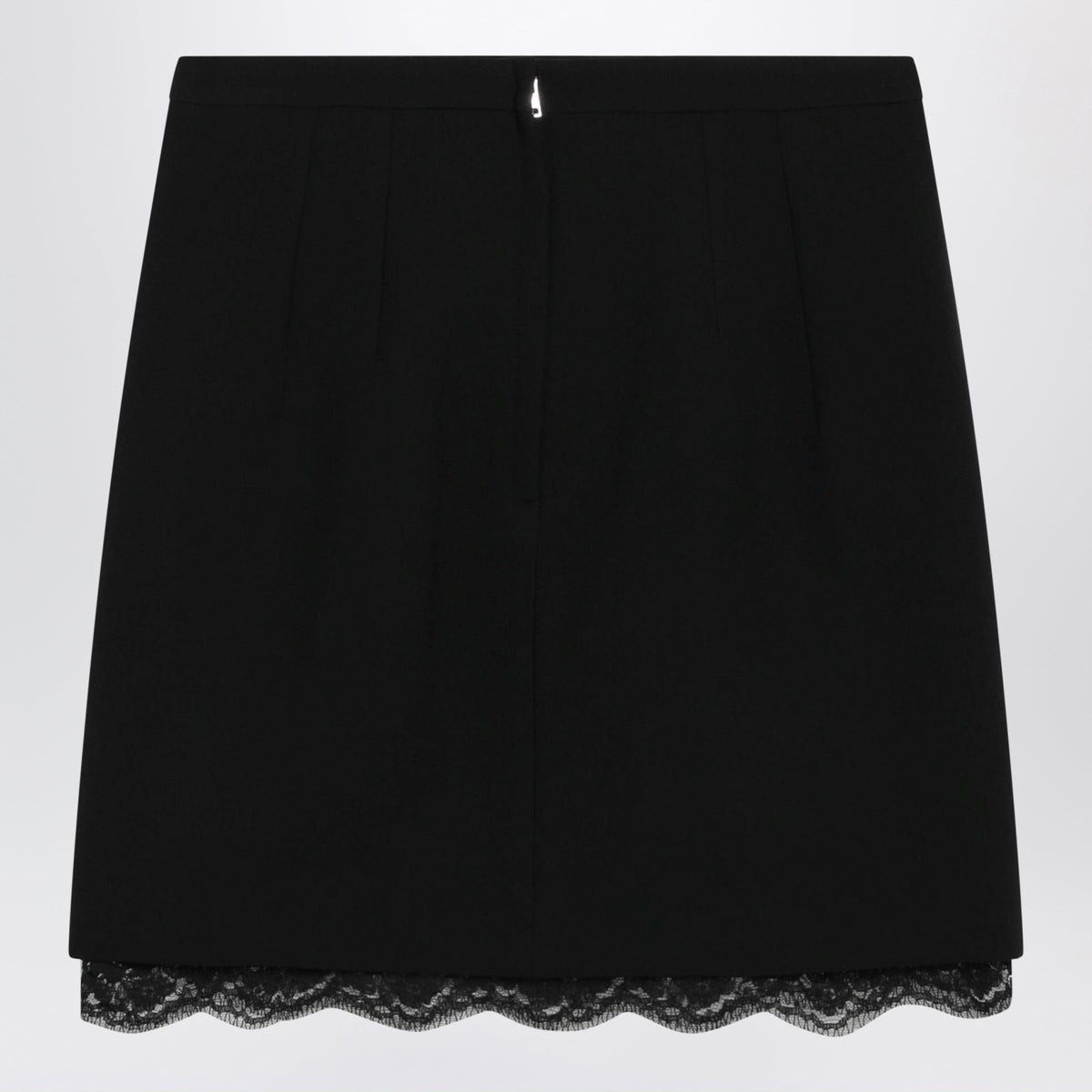 Dolce&Gabbana Black Skirt In Double Wool Crãªpe Women DOLCE & GABBANA
