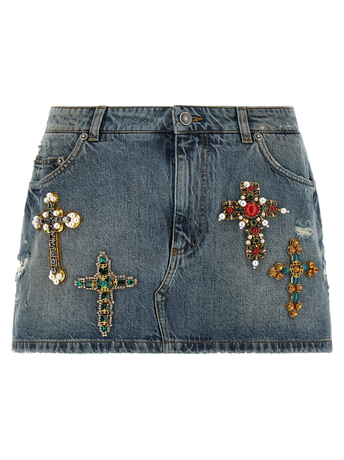Dolce&Gabbana Women Embroidery Skirt DOLCE & GABBANA
