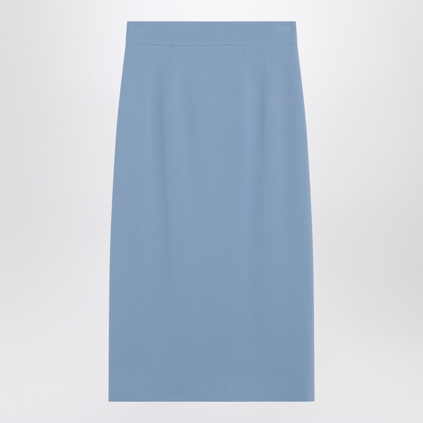 Dolce&Gabbana Light Blue Stretch Cady Skirt Women DOLCE & GABBANA