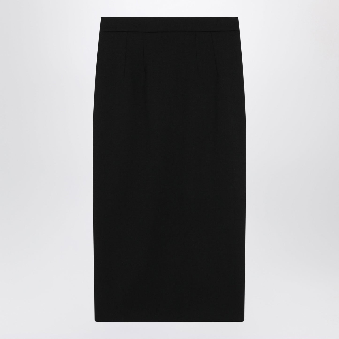Dolce&Gabbana Black Midi Skirt In Virgin Wool Women DOLCE & GABBANA