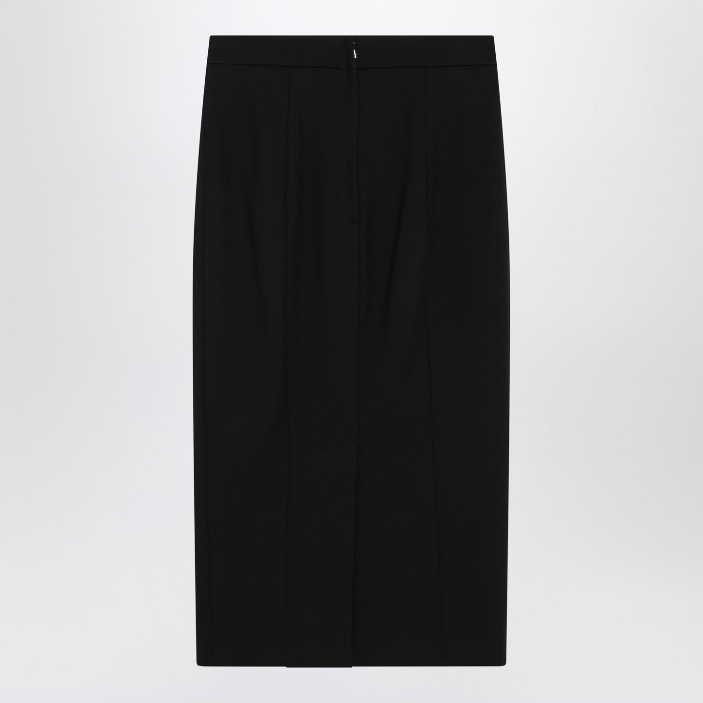 Dolce&Gabbana Black Midi Skirt In Virgin Wool Women DOLCE & GABBANA