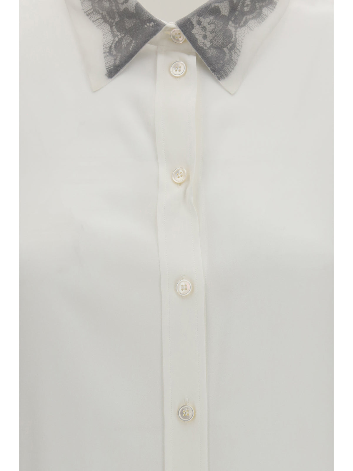 Alexander Mcqueen Women Floral Lace Detail Shirt ALEXANDER MCQUEEN