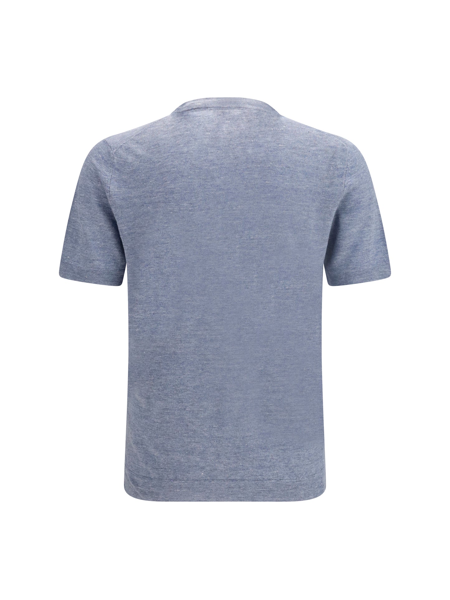 Brunello Cucinelli Men Linen And Cotton Crewneck T-Shirt BRUNELLO CUCINELLI