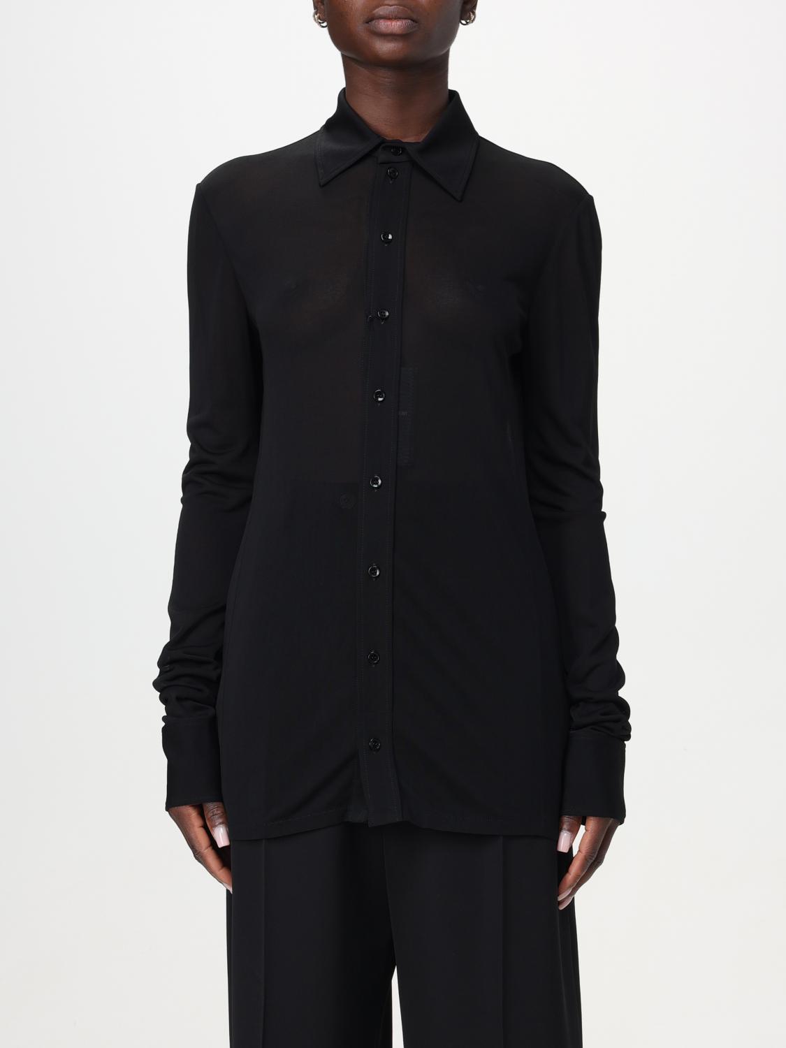 Saint Laurent Shirt Woman Black SAINT LAURENT