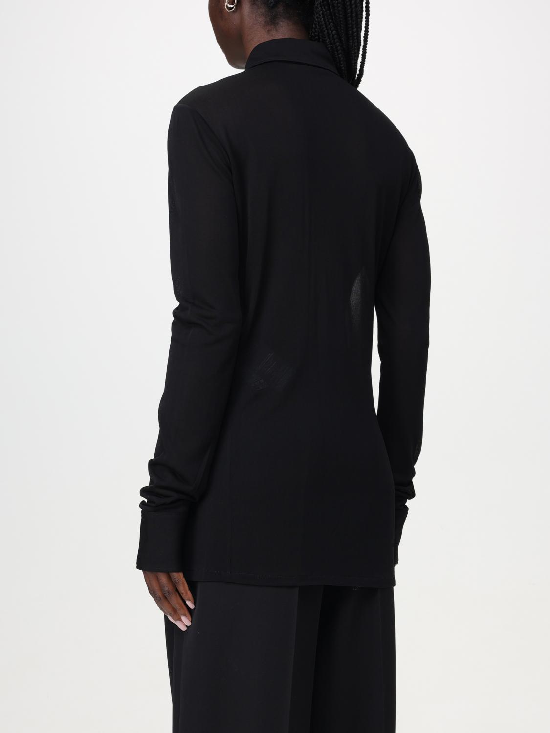 Saint Laurent Shirt Woman Black SAINT LAURENT