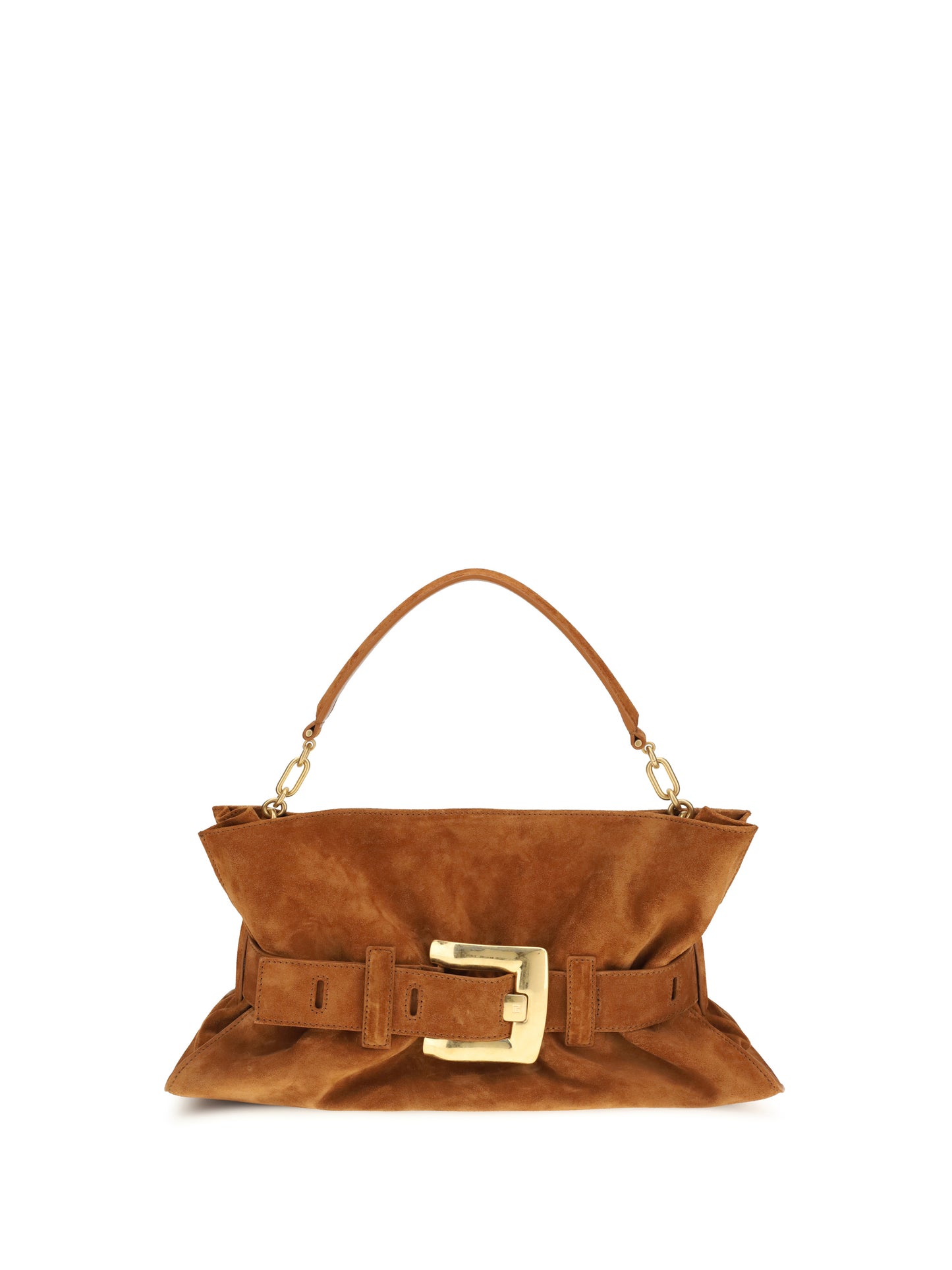 Balmain Women Medium Anthem Bag In Suede Calfskin BALMAIN