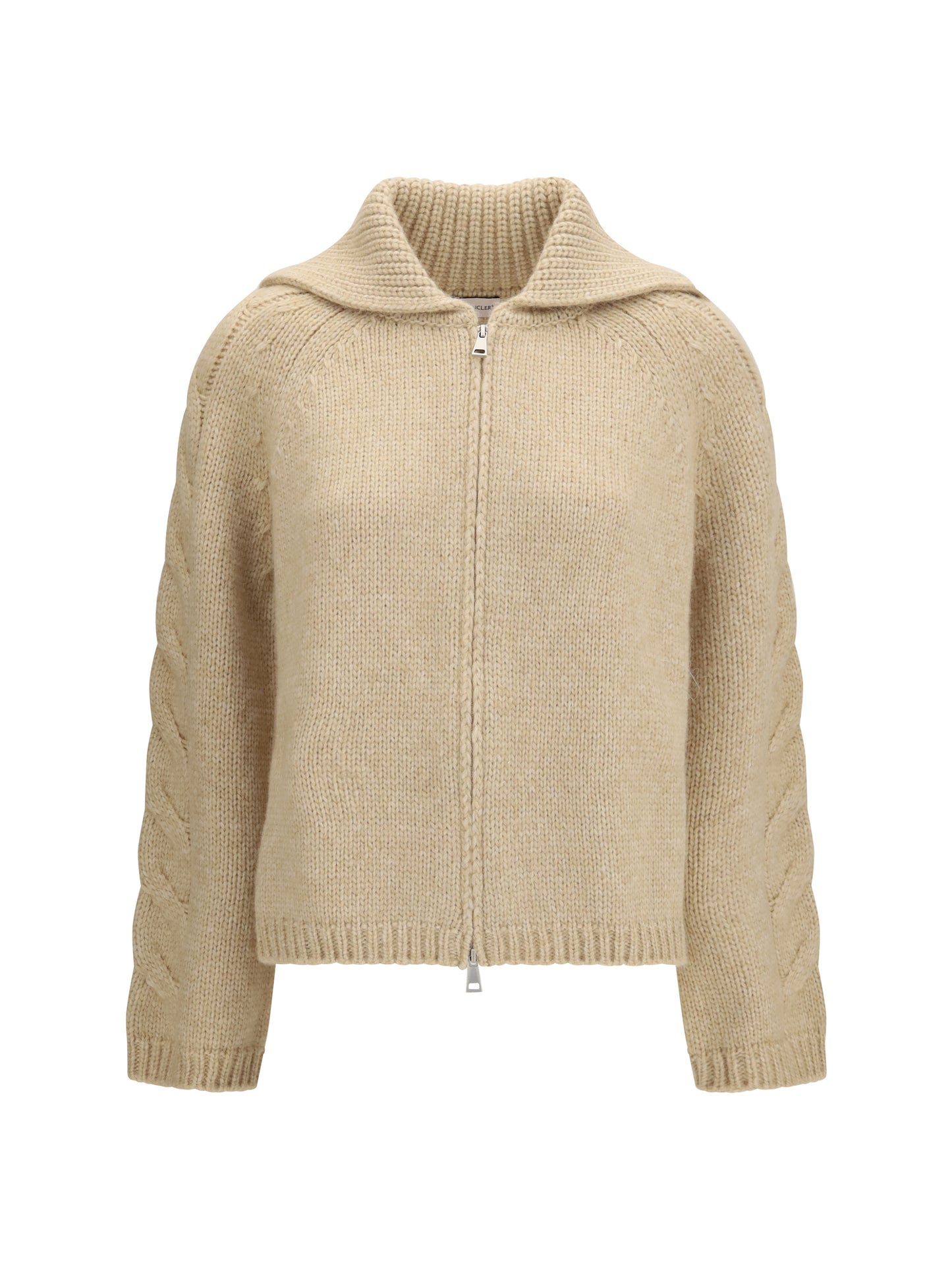 Moncler Women Alpaca And Wool Blend Zip Cardigan MONCLER