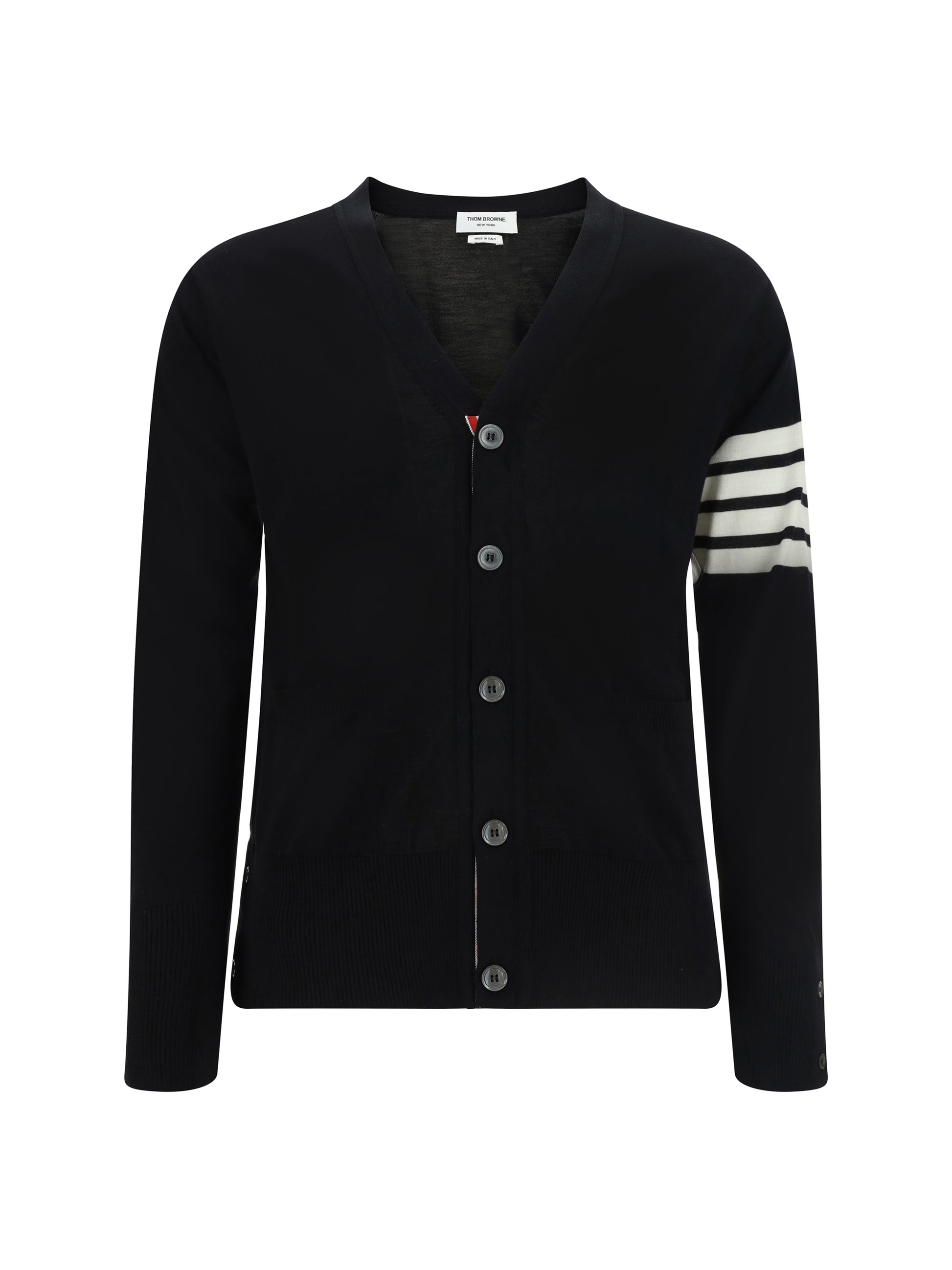 Thom Browne Men Virgin Wool Cardigan THOM BROWNE