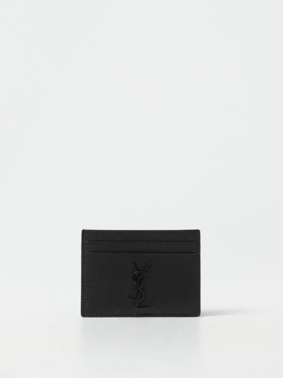 Saint Laurent Wallet Men Black SAINT LAURENT