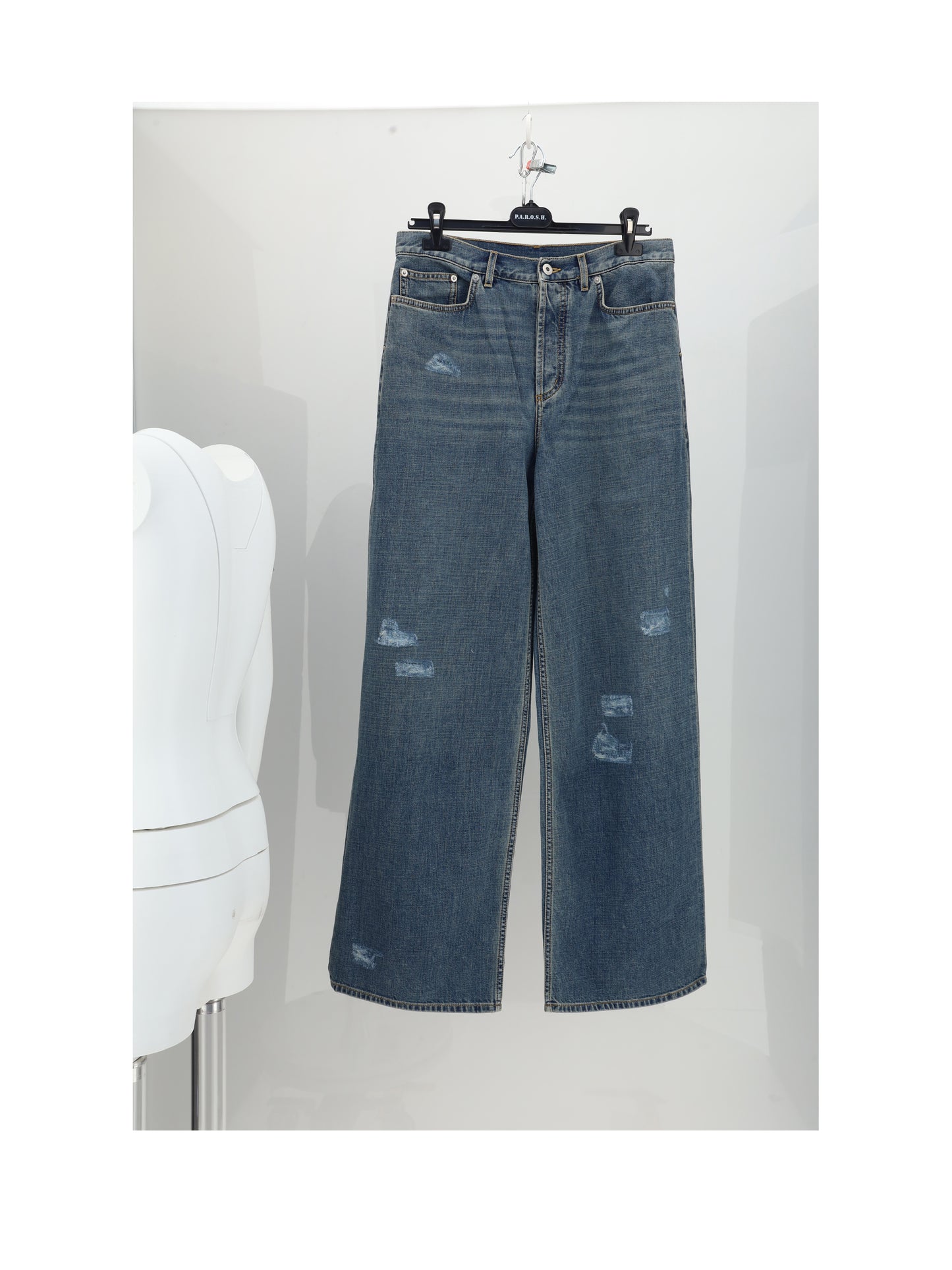 Dior Homme Men Denim Destroyed Pant CHRISTIAN DIOR