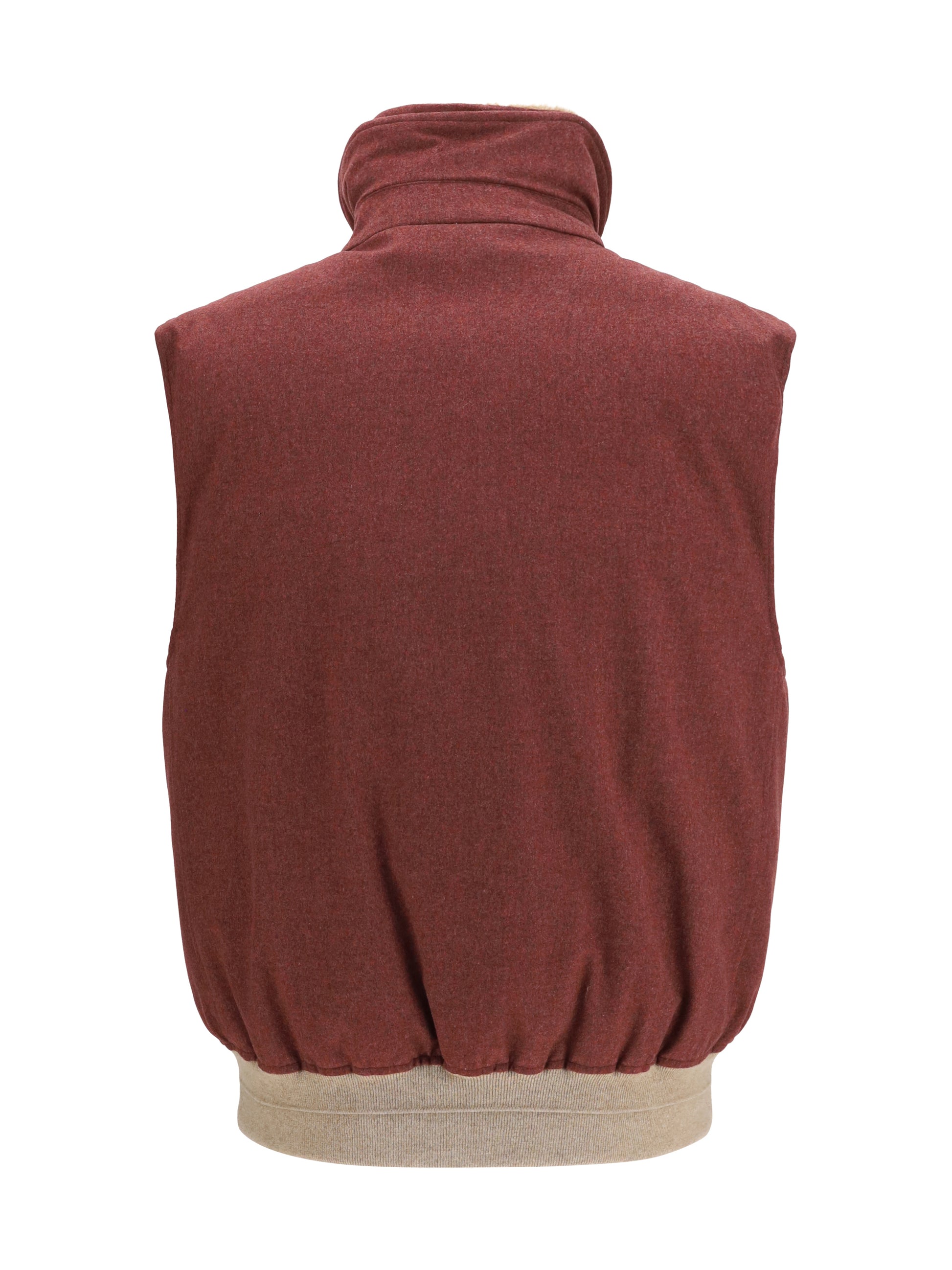 Brunello Cucinelli Men Wool Padded Vest BRUNELLO CUCINELLI