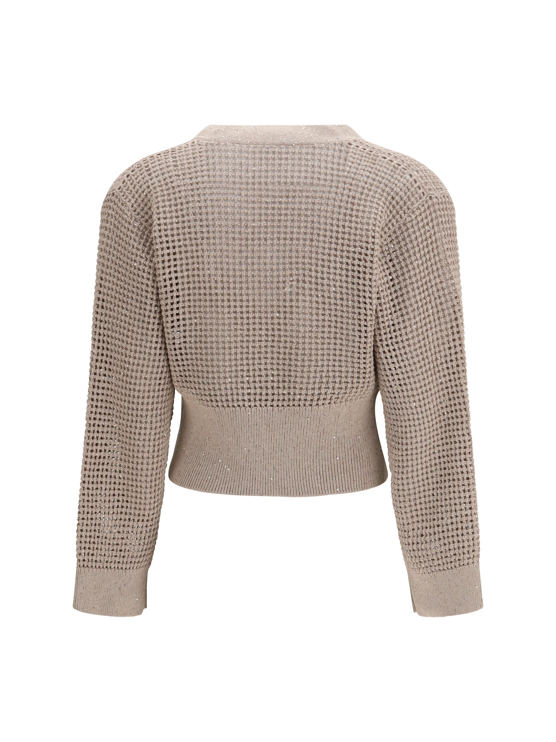 Brunello Cucinelli Women Sequined Mesh Cardigan BRUNELLO CUCINELLI