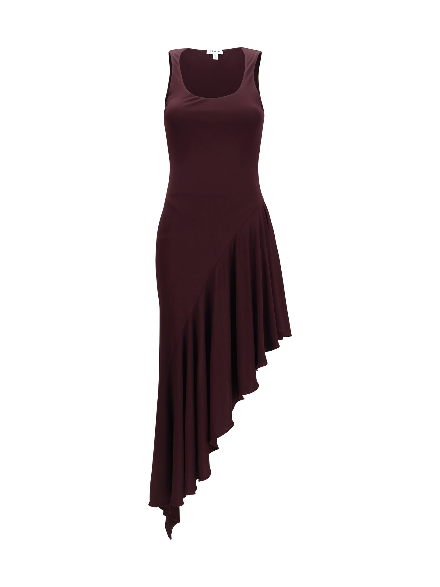Alaïa Women Asymmetric Fluid Jersey Dress ALAIA