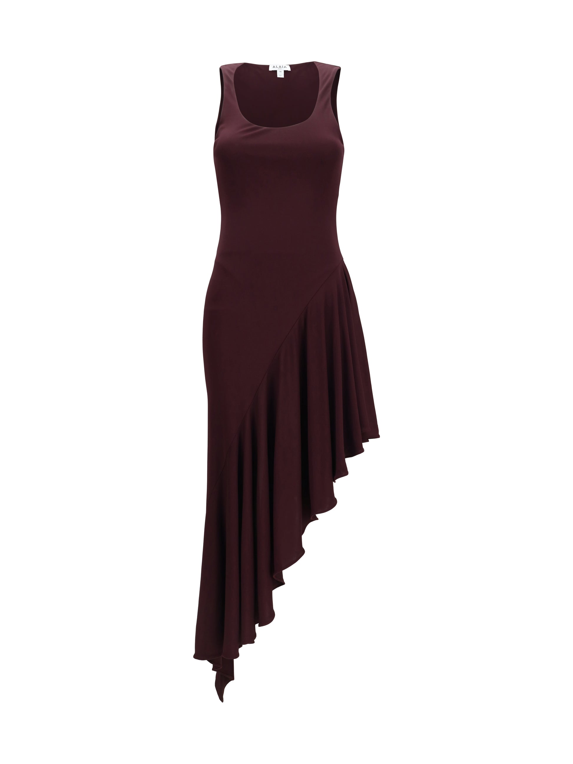 Alaïa Women Asymmetric Fluid Jersey Dress ALAIA
