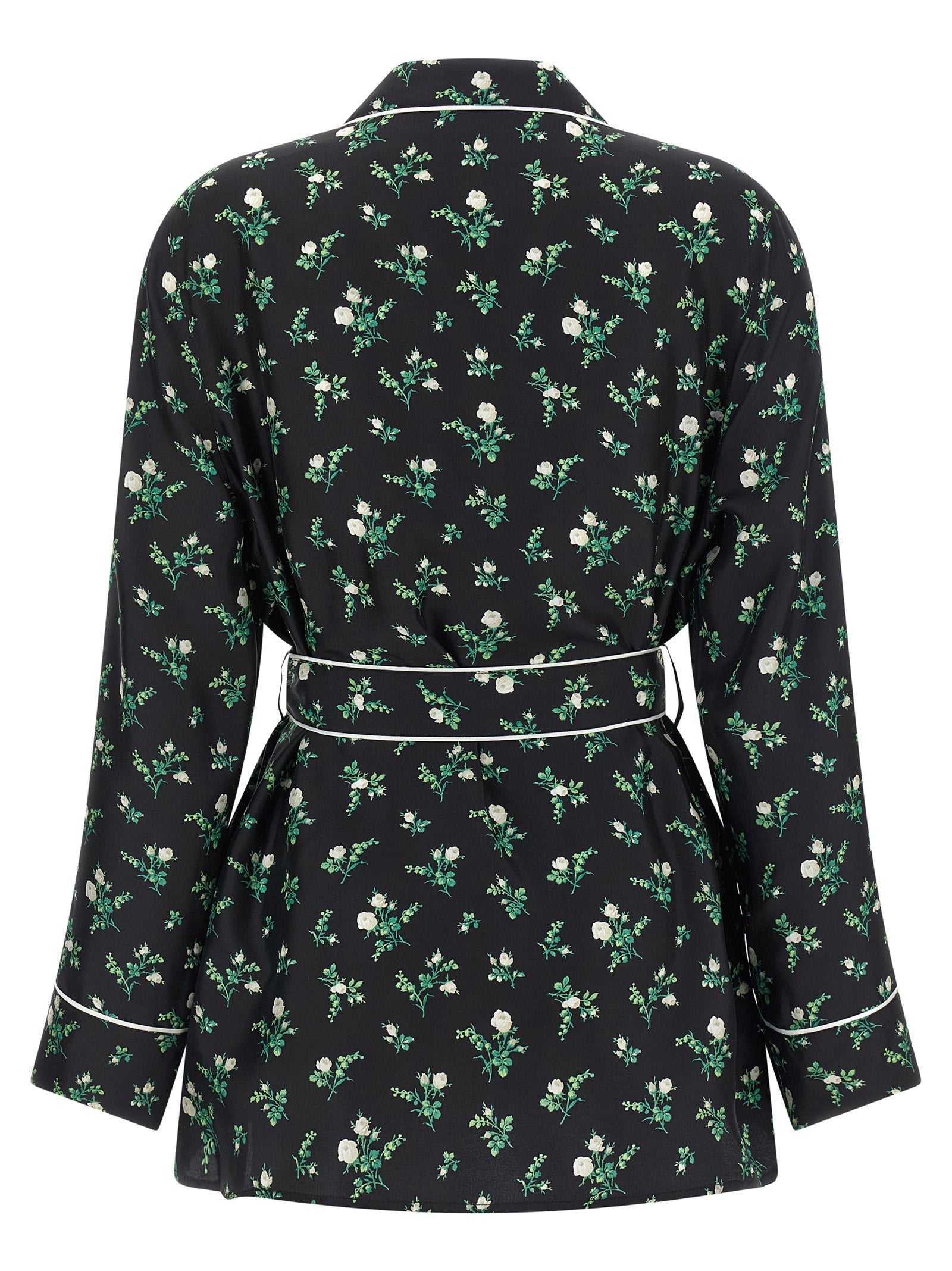 Dolce & Gabbana Women Roselline And Lily Of The Lilies Of The Flowers Printed Shirt DOLCE & GABBANA