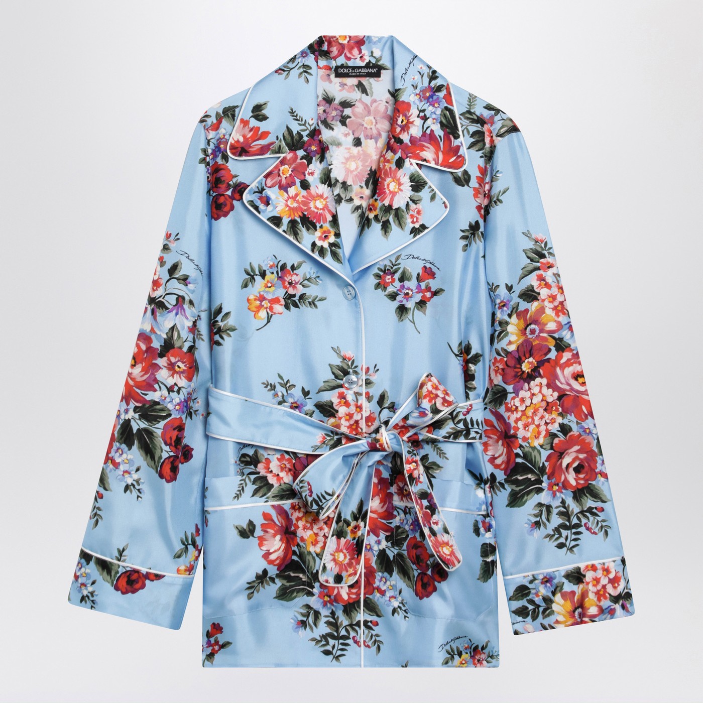 Dolce&Gabbana Vanity Silk Twill Shirt With Floral Print Women DOLCE & GABBANA