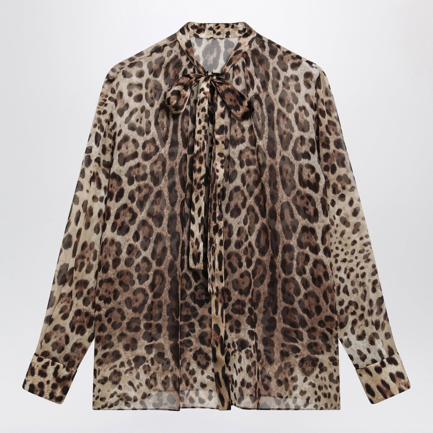 Dolce&Gabbana Leopard-Print Silk Georgette Shirt Women DOLCE & GABBANA