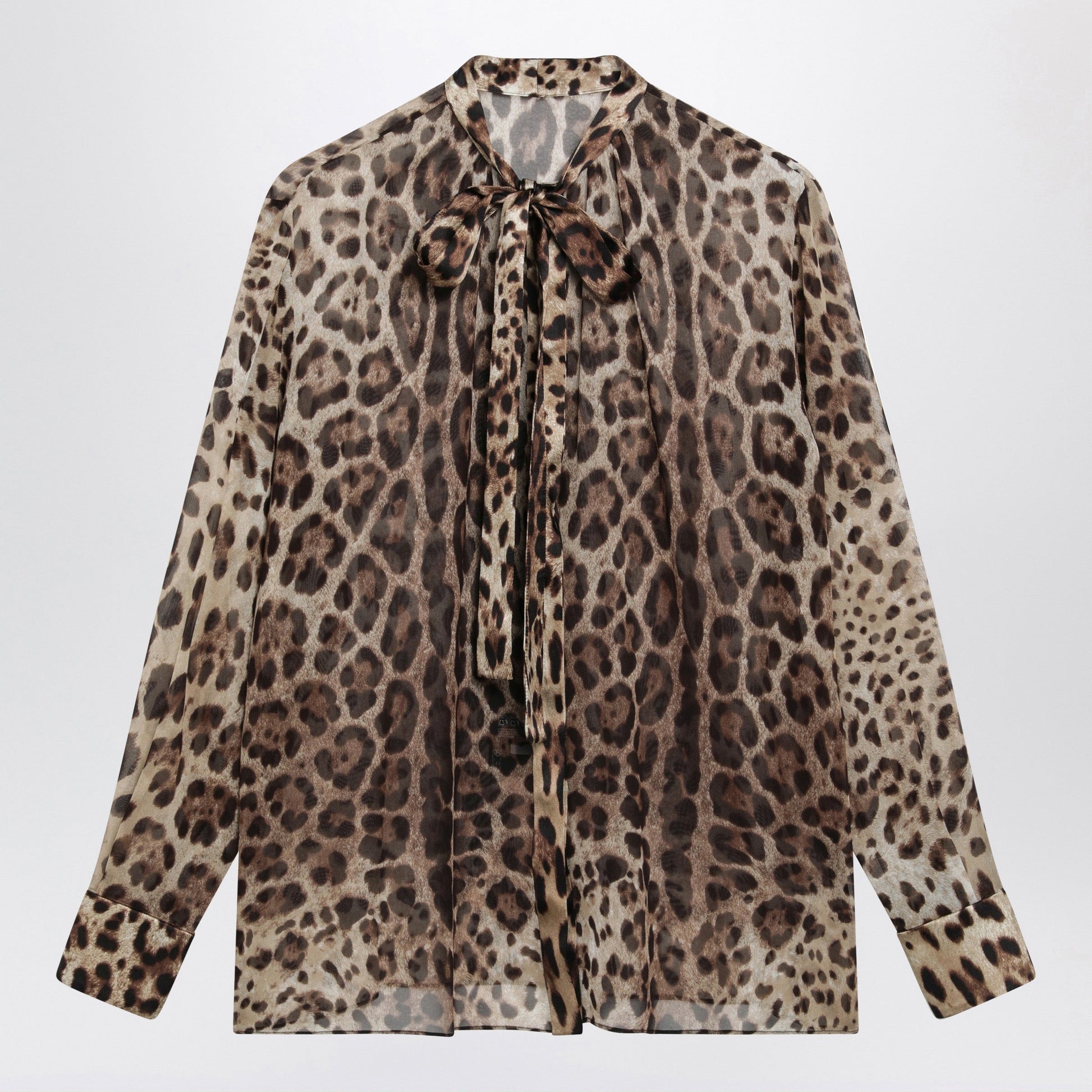Dolce&Gabbana Leopard-Print Silk Georgette Shirt Women DOLCE & GABBANA
