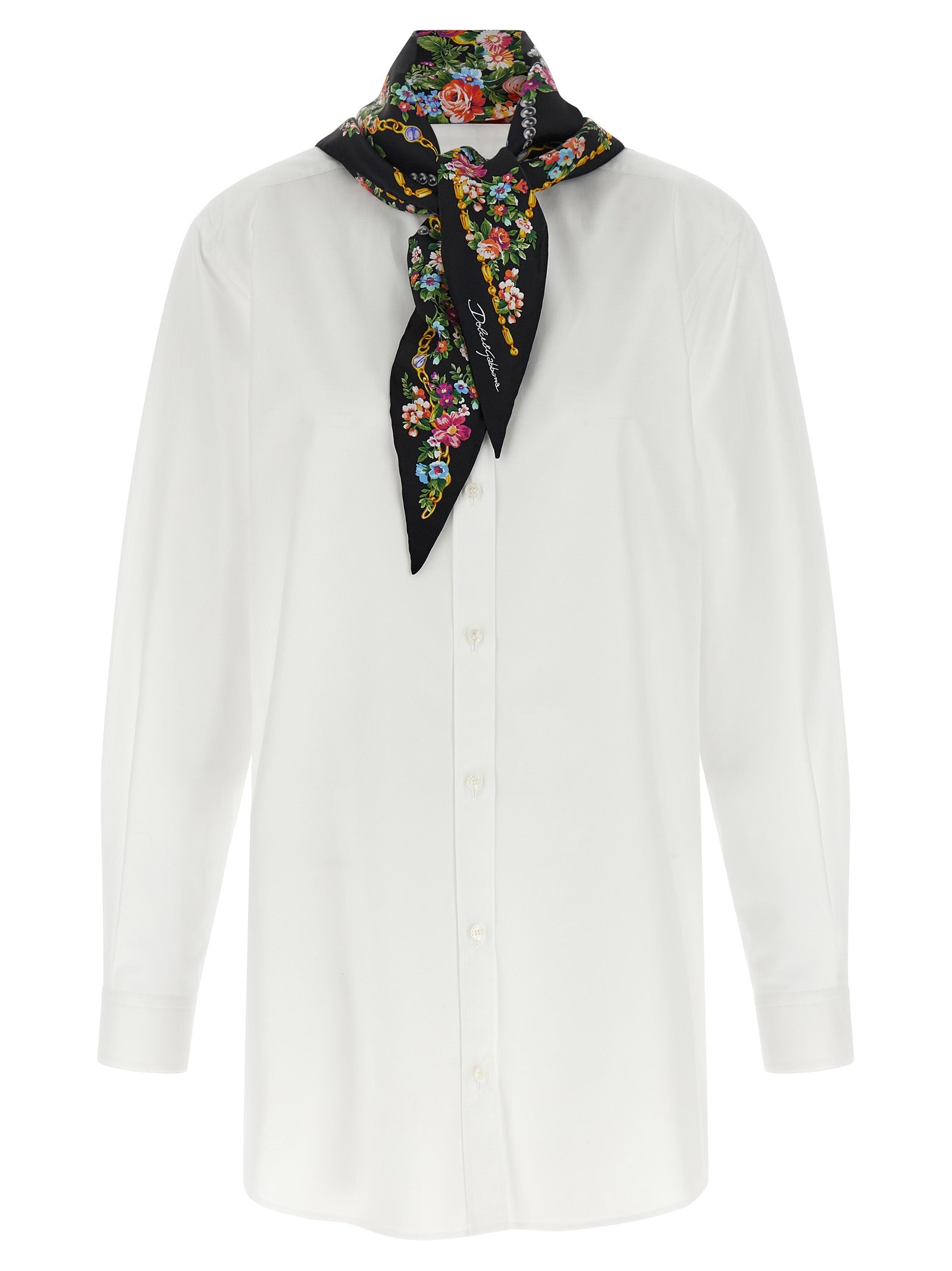 Dolce & Gabbana Women Shirt With Scarf DOLCE & GABBANA
