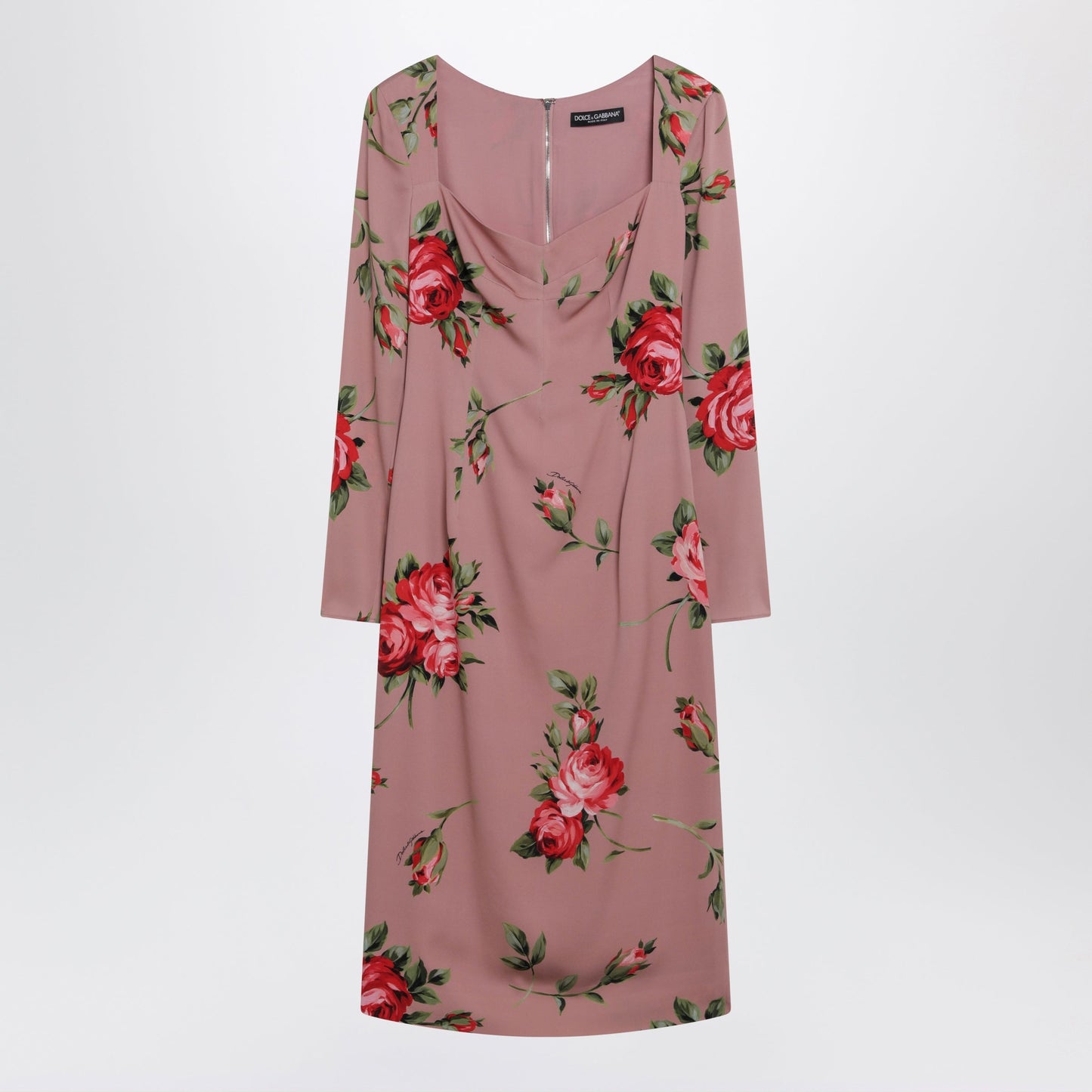 Dolce&Gabbana Bouquet Rose Print Sheath Dress Women DOLCE & GABBANA