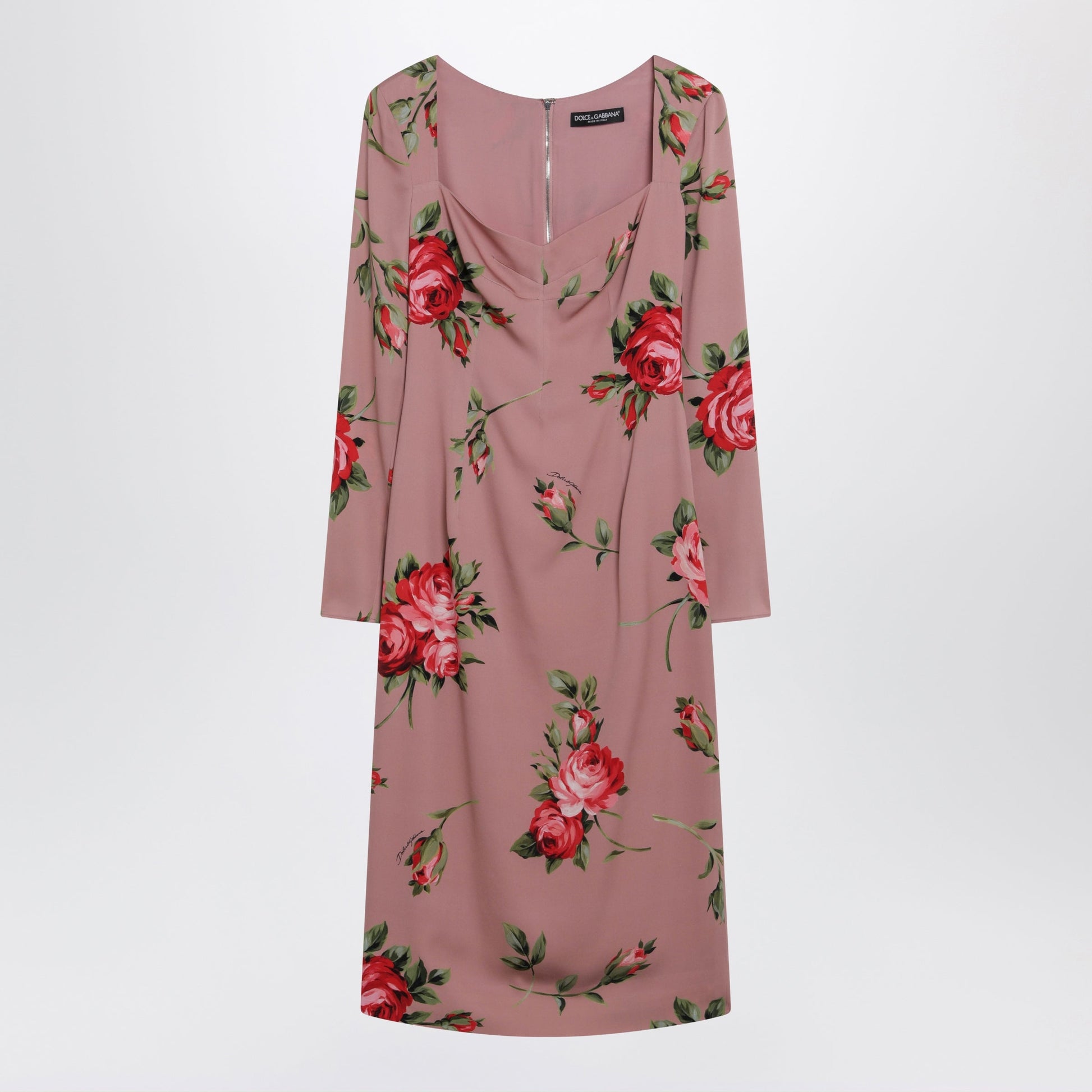 Dolce&Gabbana Bouquet Rose Print Sheath Dress Women DOLCE & GABBANA