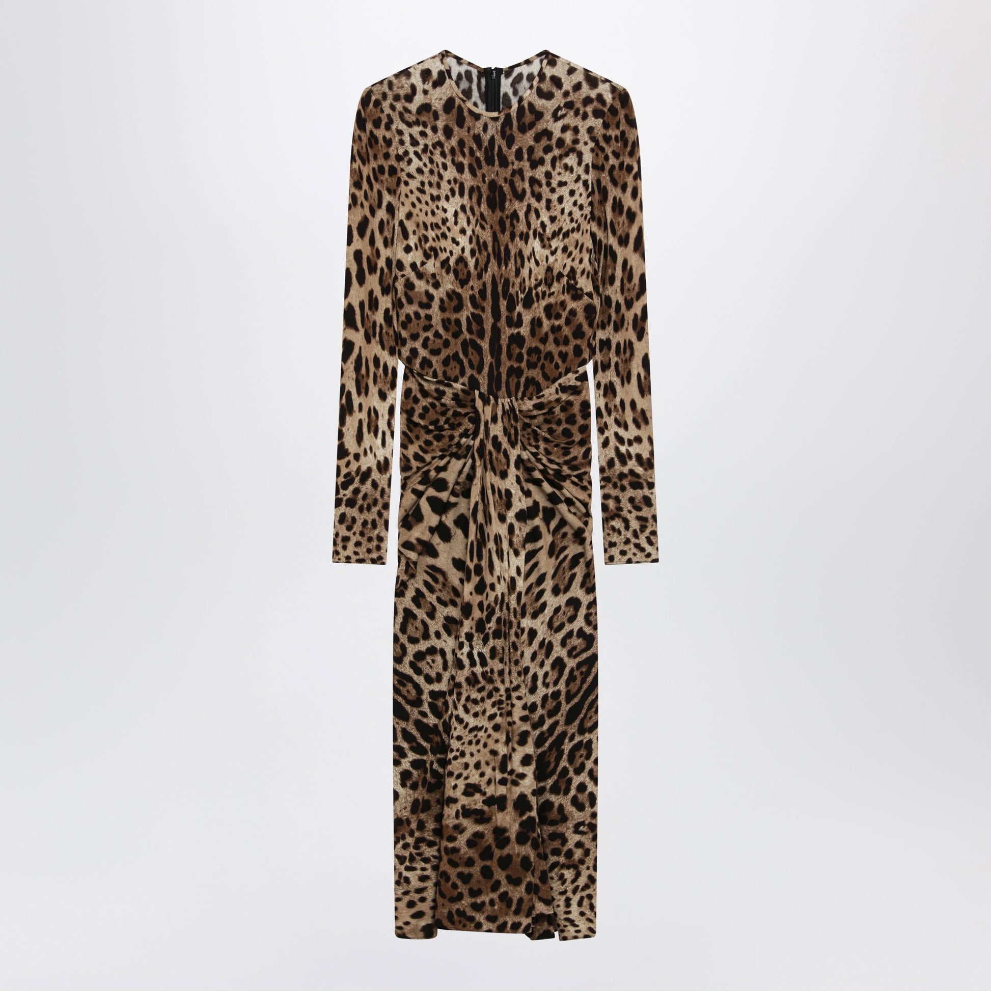 Dolce&Gabbana Leopard-Print Viscose Jersey Dress Women DOLCE & GABBANA
