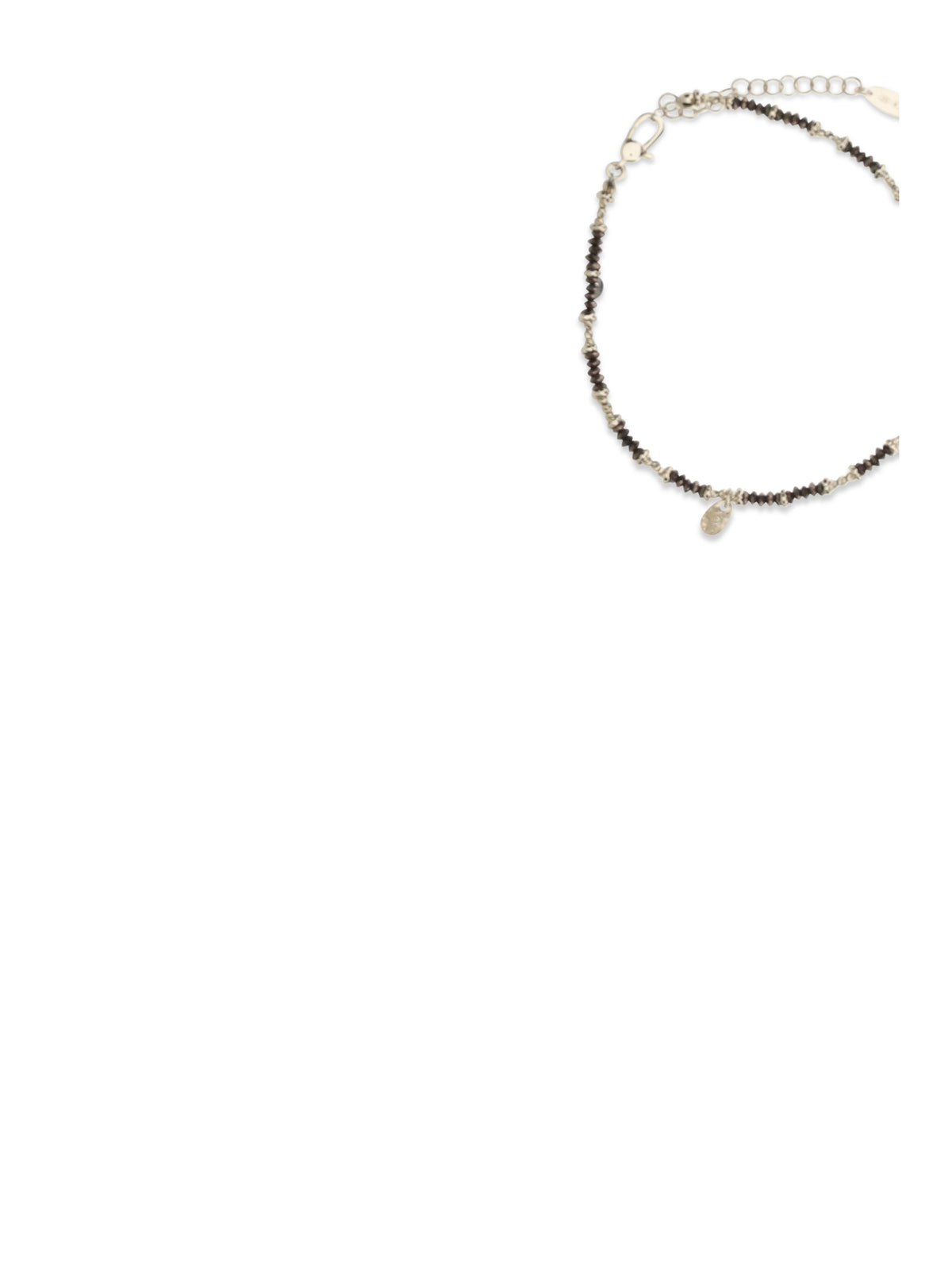 Brunello Cucinelli Women Hematite And 925 Sterling Silver Anklet BRUNELLO CUCINELLI