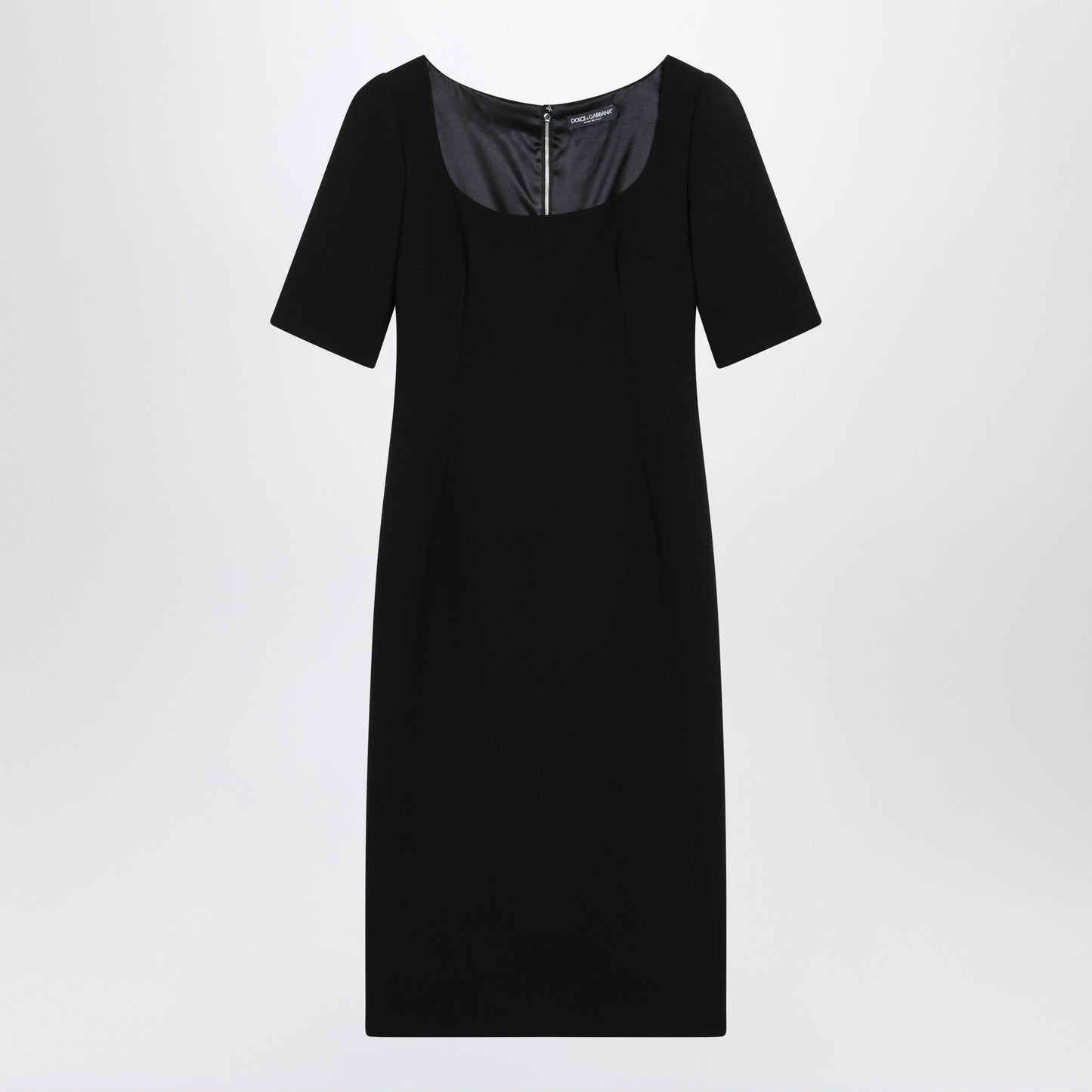 Dolce&Gabbana Black Double Wool Crãªpe Dress Women DOLCE & GABBANA