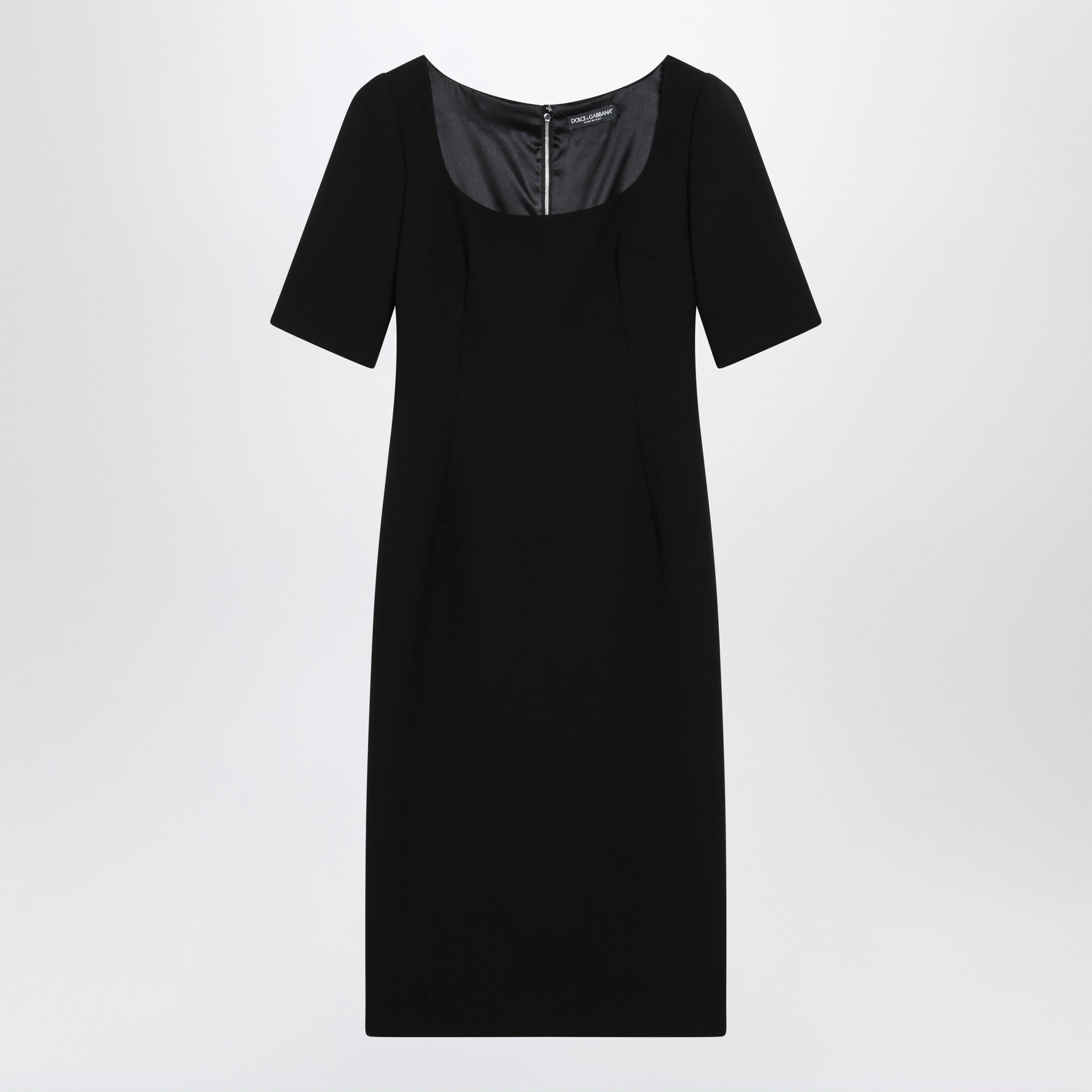Dolce&Gabbana Black Double Wool Crãªpe Dress Women DOLCE & GABBANA