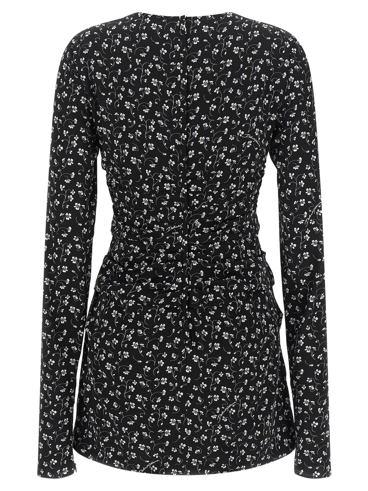 Dolce & Gabbana Women Black Flower Dress DOLCE & GABBANA