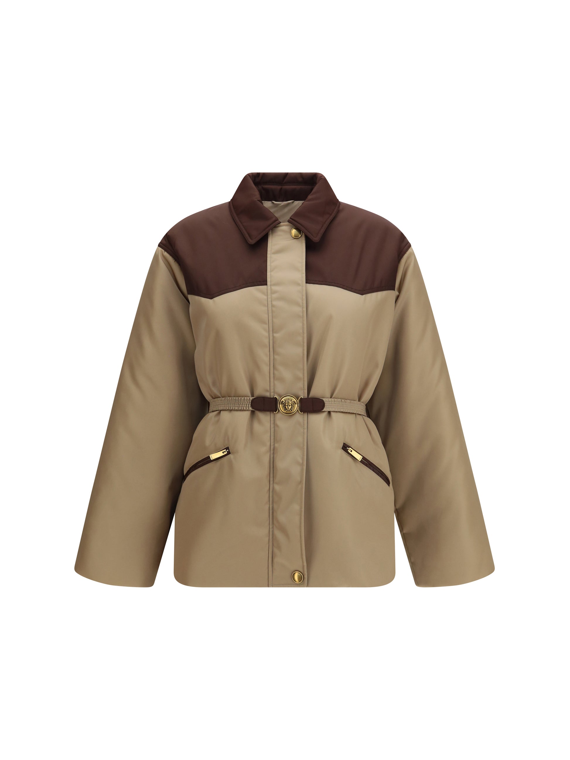 Versace Women Responsible Jacket In Nylon Twill VERSACE