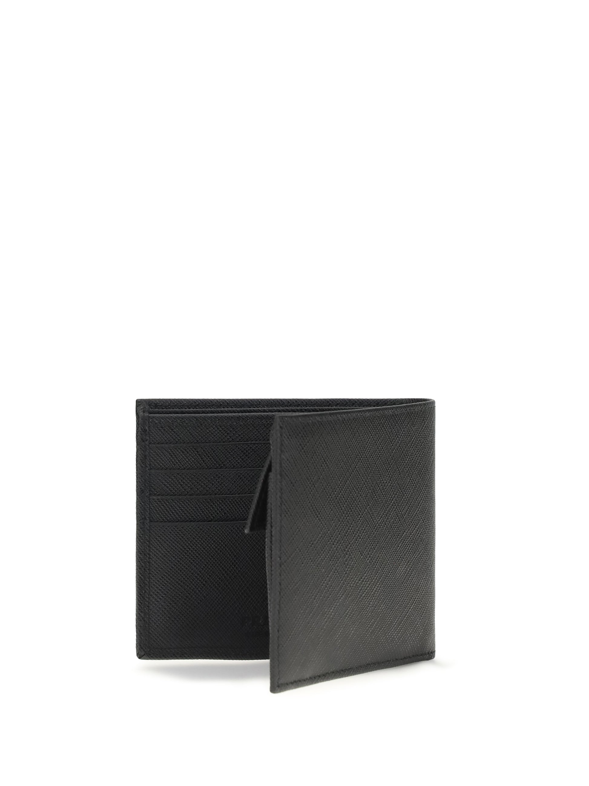 Prada Men Bifold Wallet In Saffiano Leather PRADA