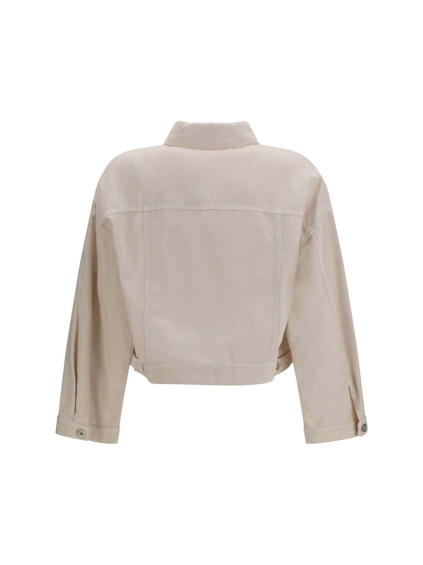 Brunello Cucinelli Women Cotton And Linen Jacket With Monili BRUNELLO CUCINELLI