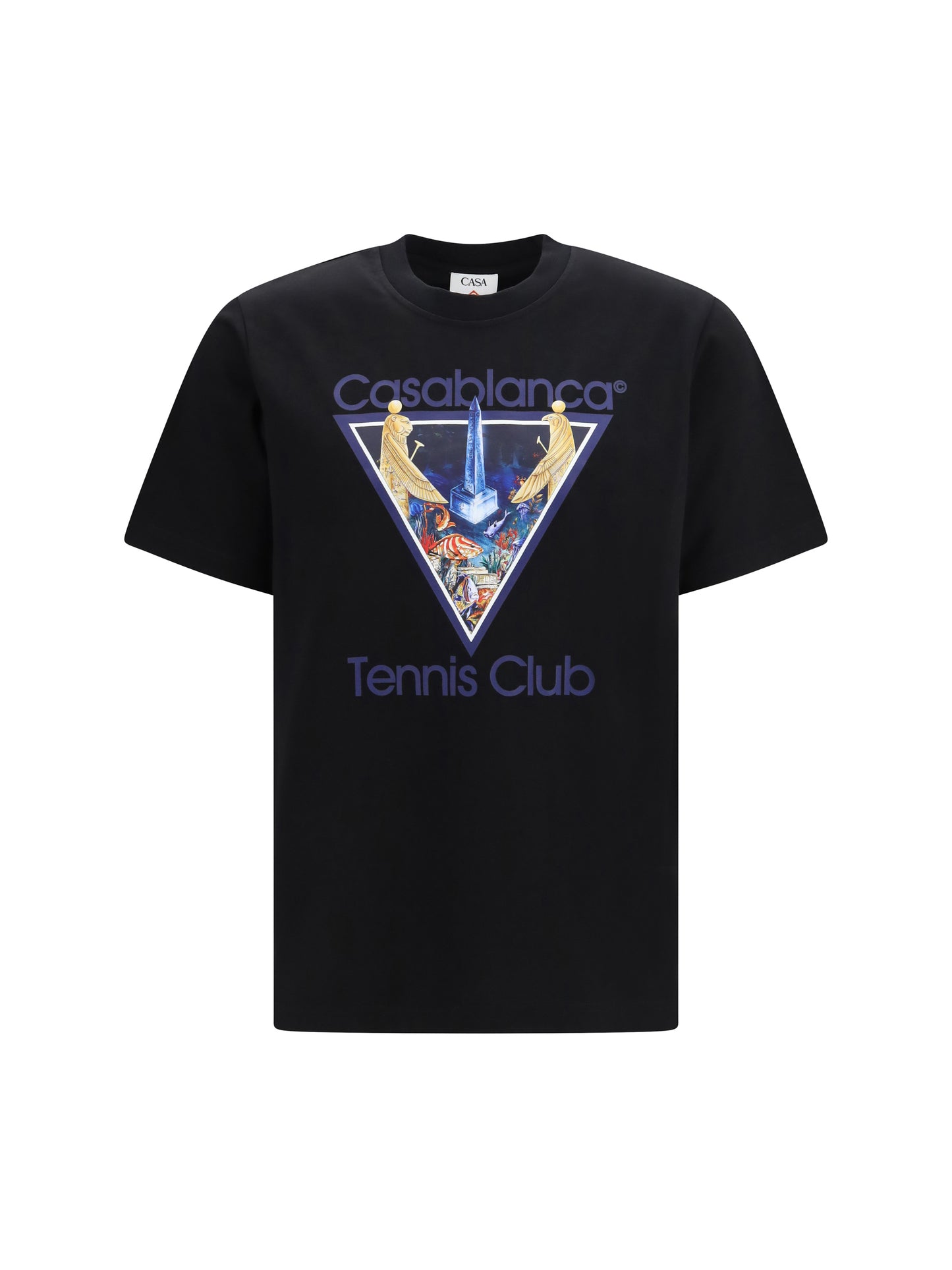 Casablanca Men Tennis Club Monde Perdu Print T-Shirt CASABLANCA