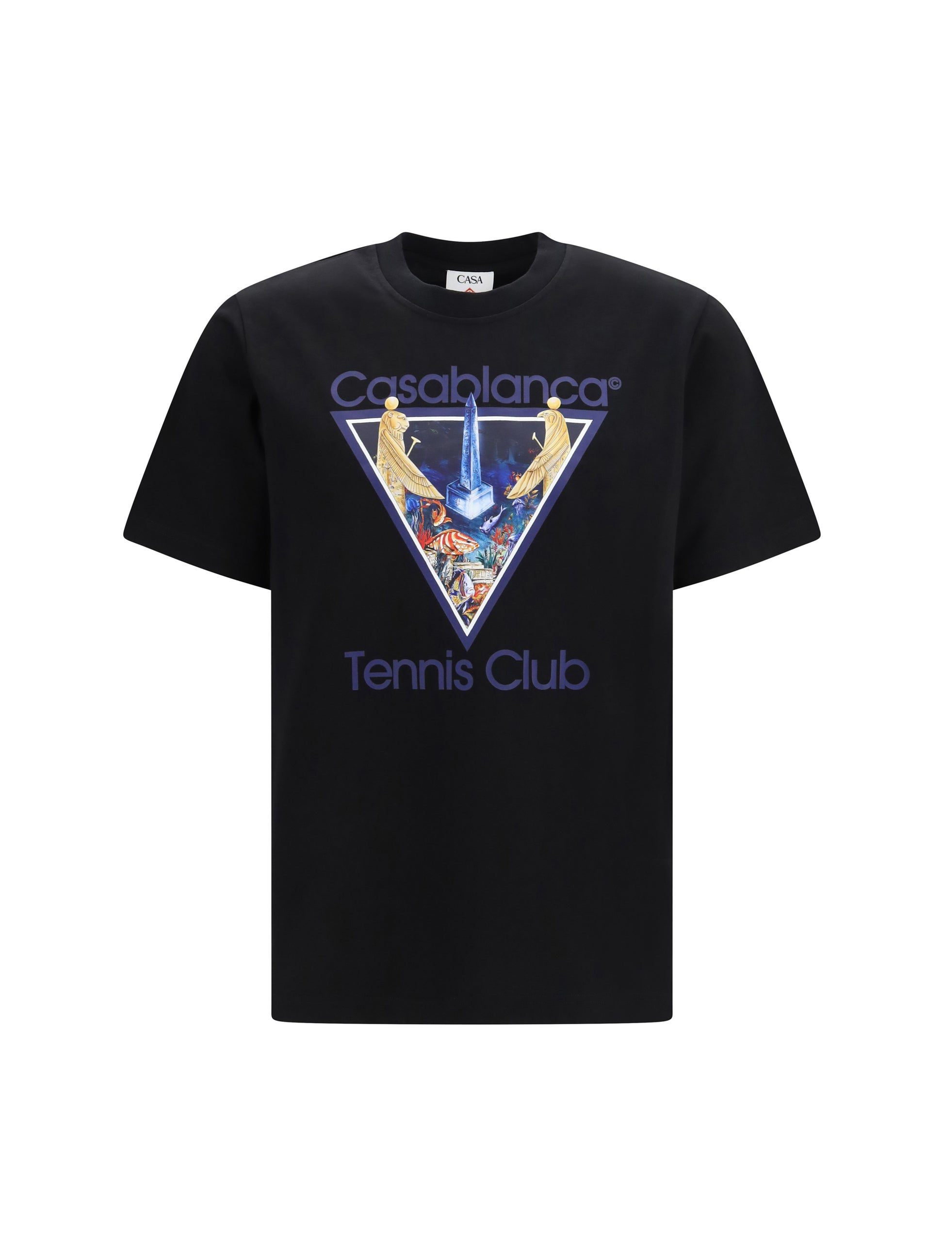 Casablanca Men Tennis Club Monde Perdu Print T-Shirt CASABLANCA