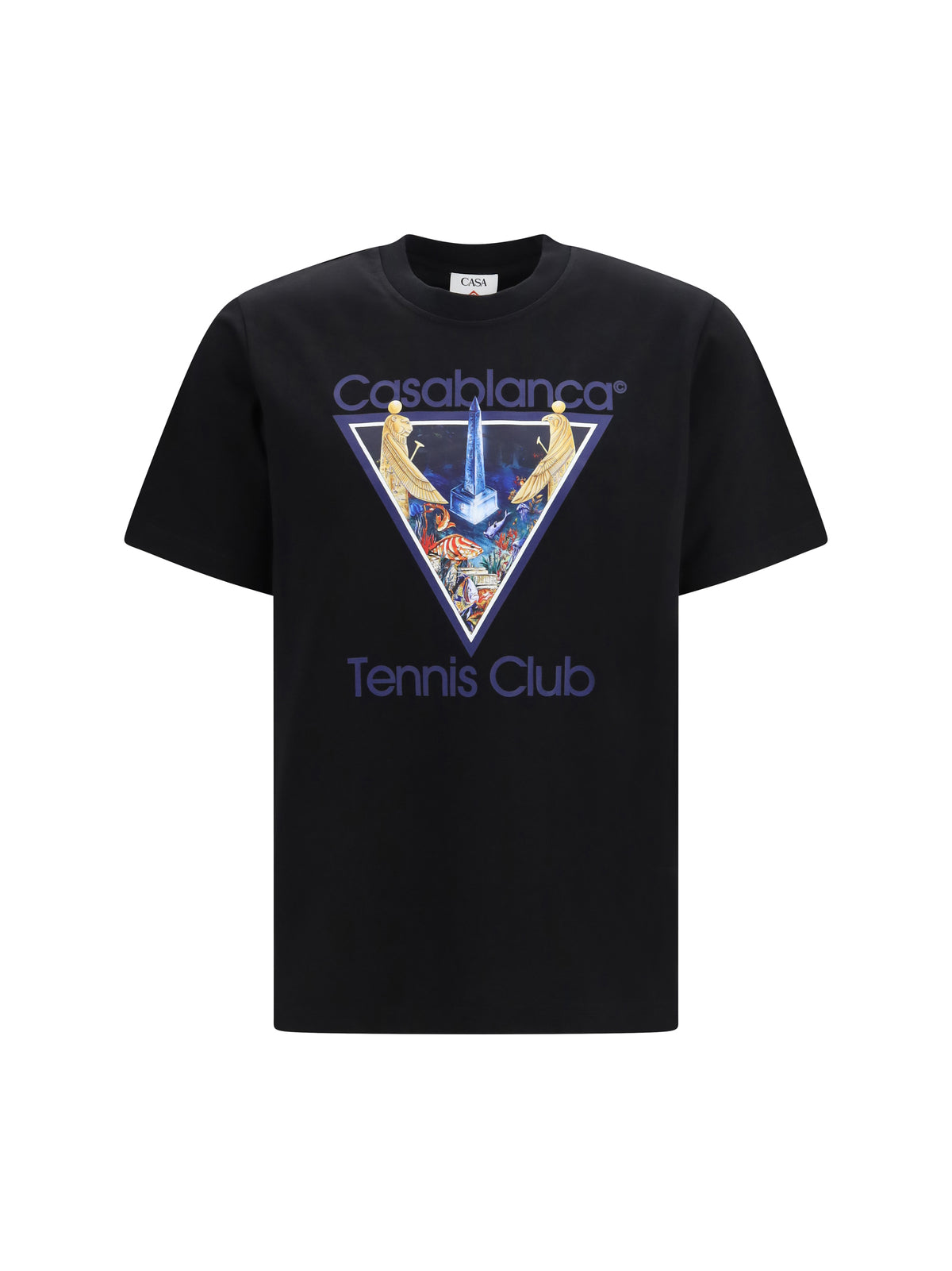 Casablanca Men Tennis Club Monde Perdu Print T-Shirt CASABLANCA