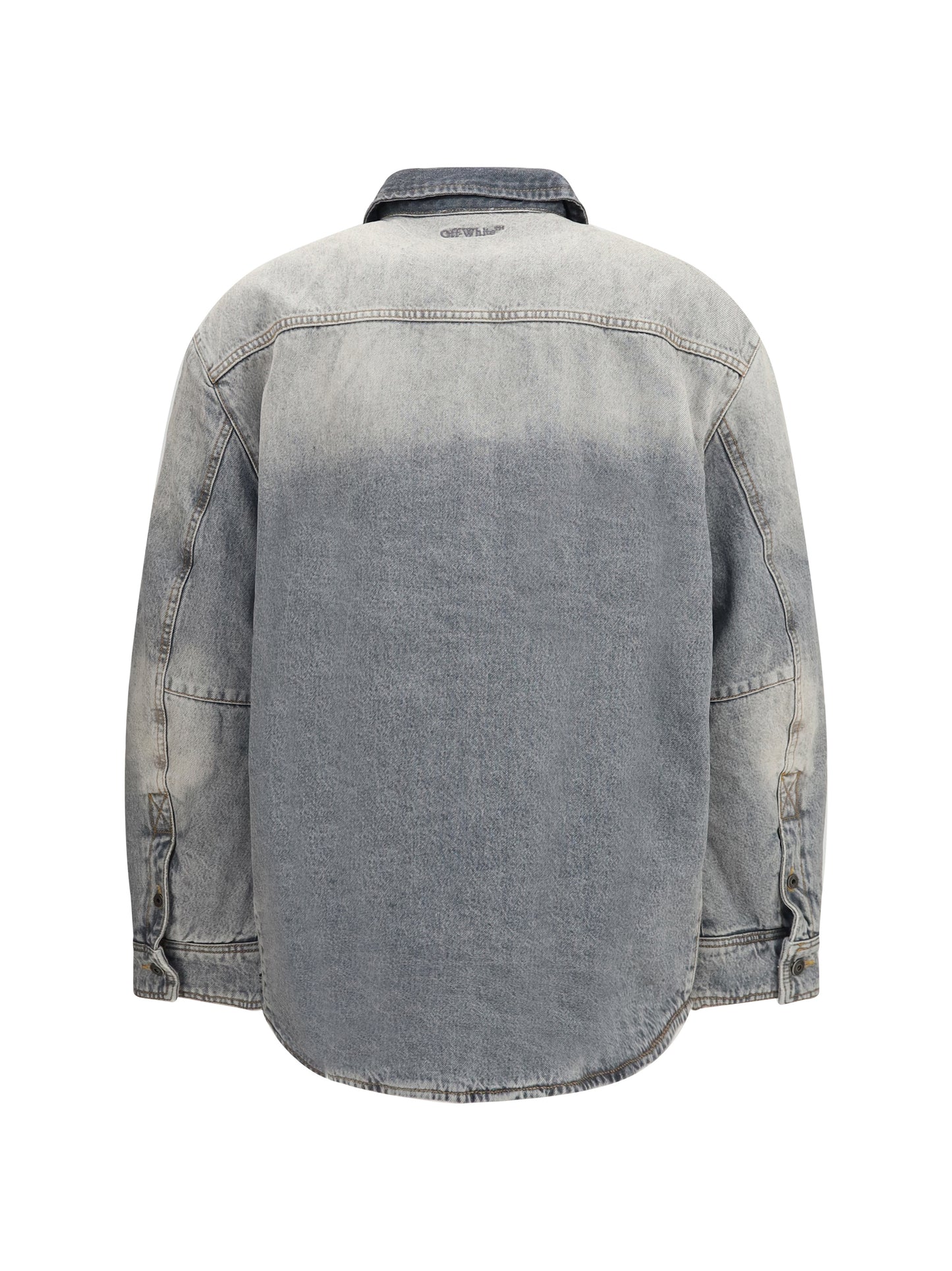 Off-White Men Oversized Workwear Denim Shirt OFF-WHITE