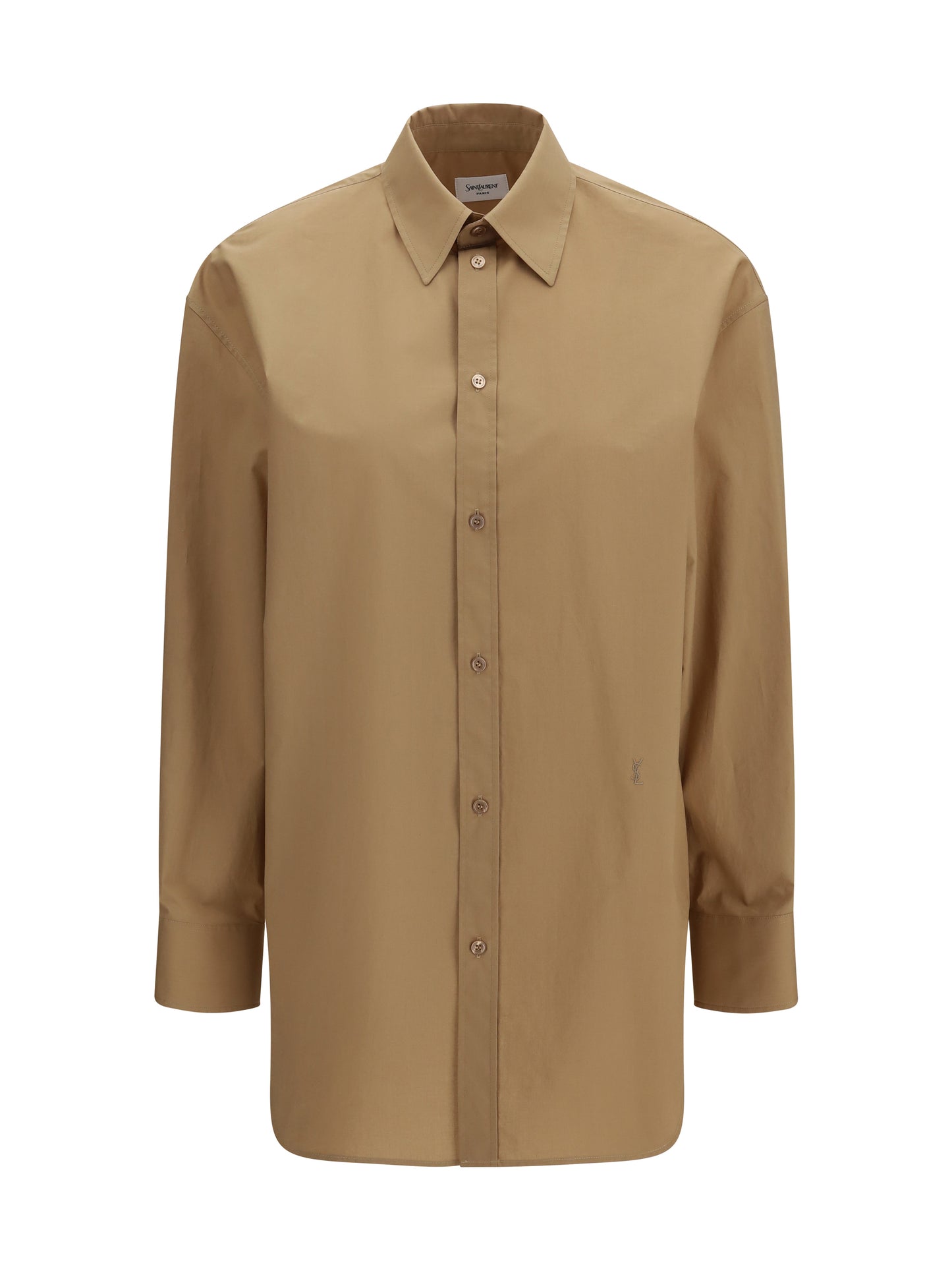 Saint Laurent Women Cassandre Shirt With Long Sleeves SAINT LAURENT