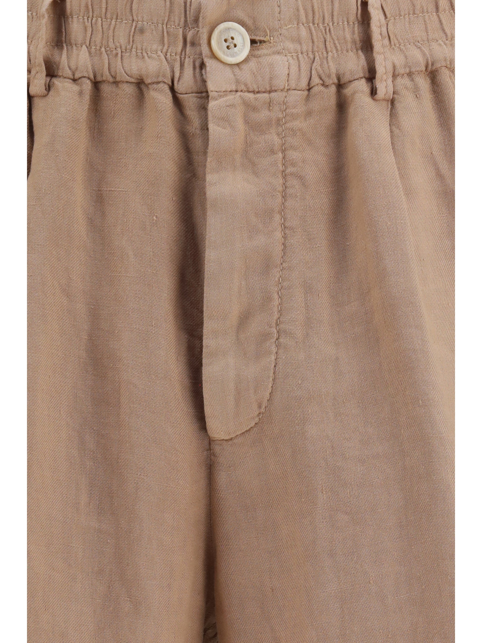 Brunello Cucinelli Men Lightweight Délavé Linen Shorts BRUNELLO CUCINELLI