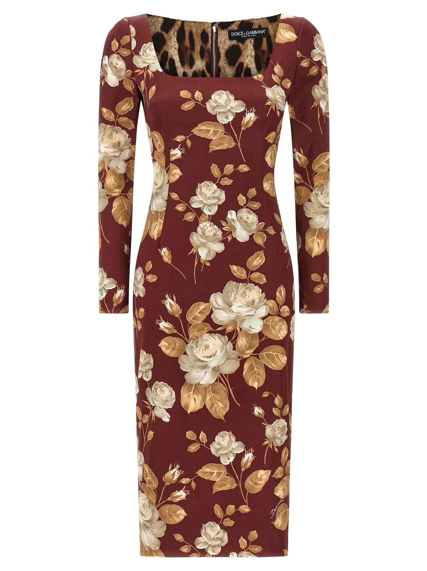 Dolce & Gabbana Women Rose Print Dress DOLCE & GABBANA