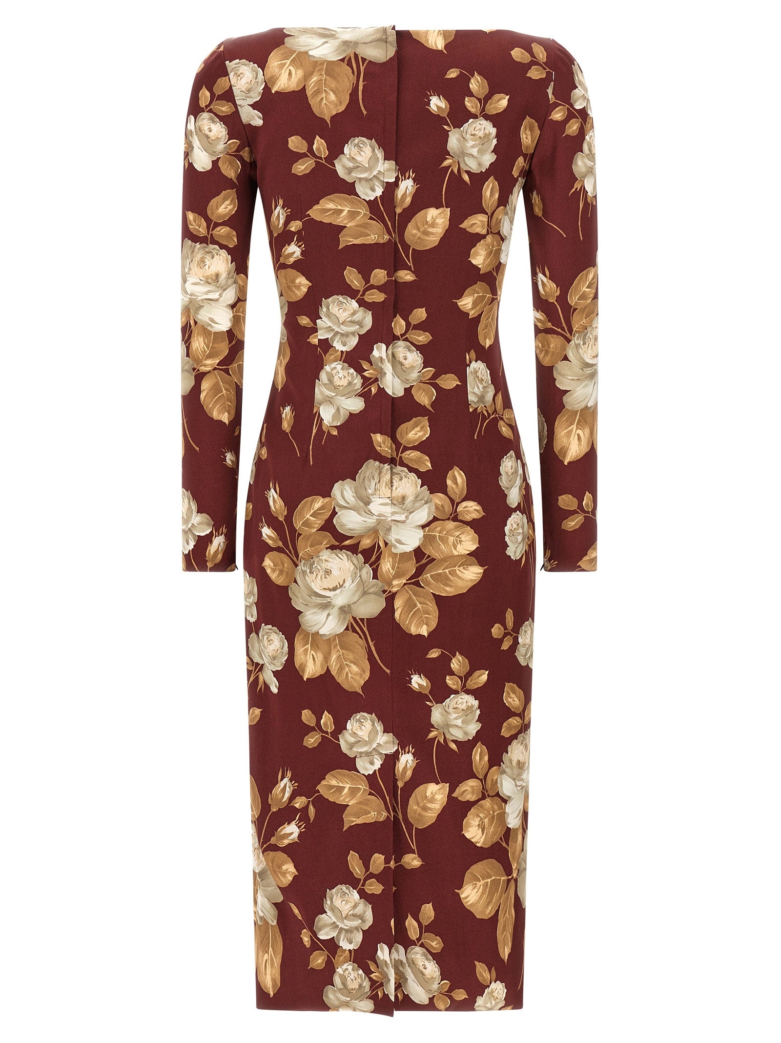 Dolce & Gabbana Women Rose Print Dress DOLCE & GABBANA