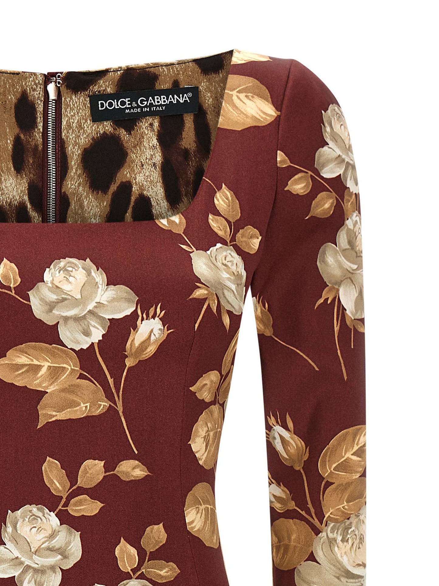 Dolce & Gabbana Women Rose Print Dress DOLCE & GABBANA