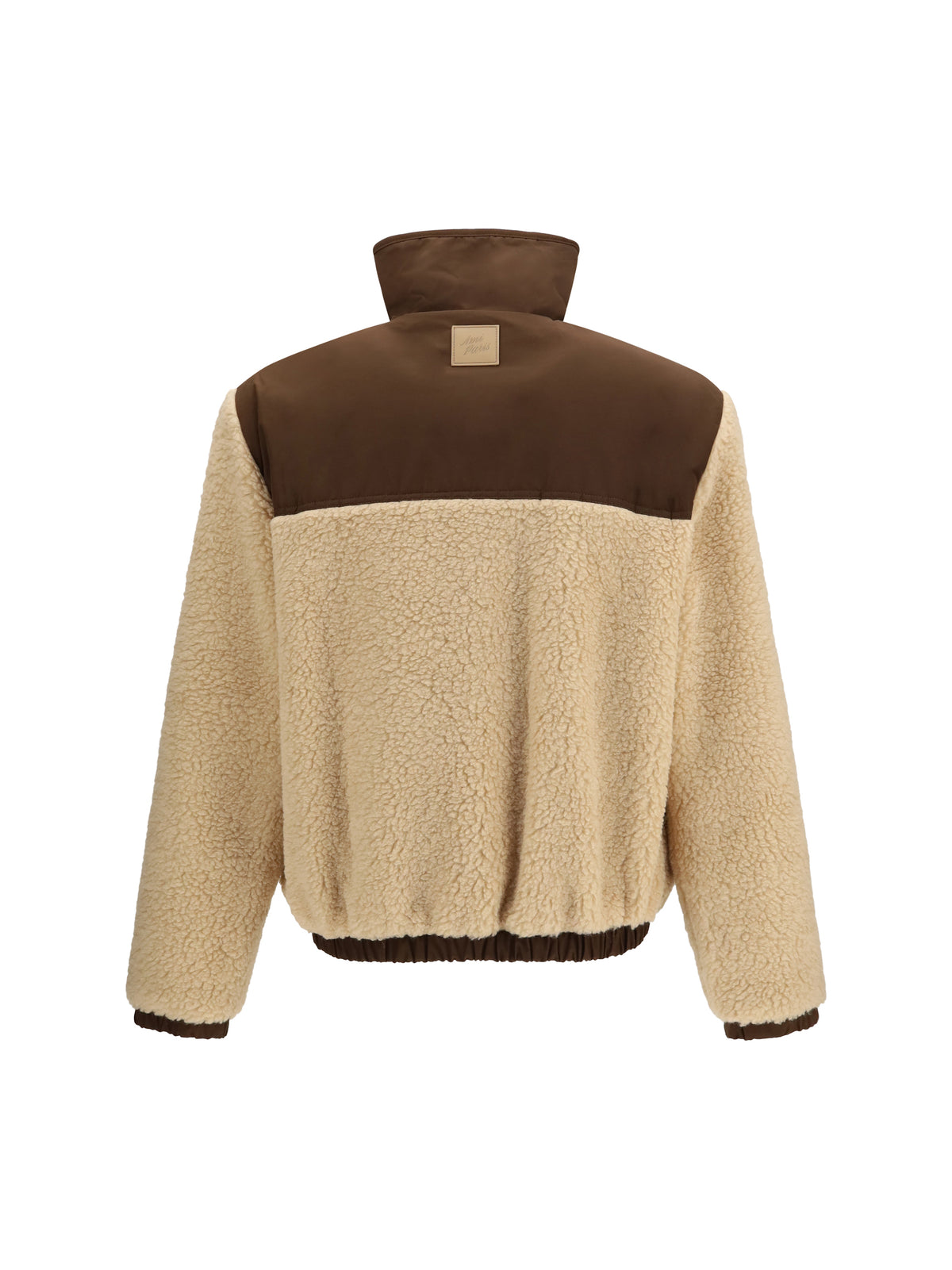 Ami Paris Men Fleece Jacket With Nylon Details AMI PARIS