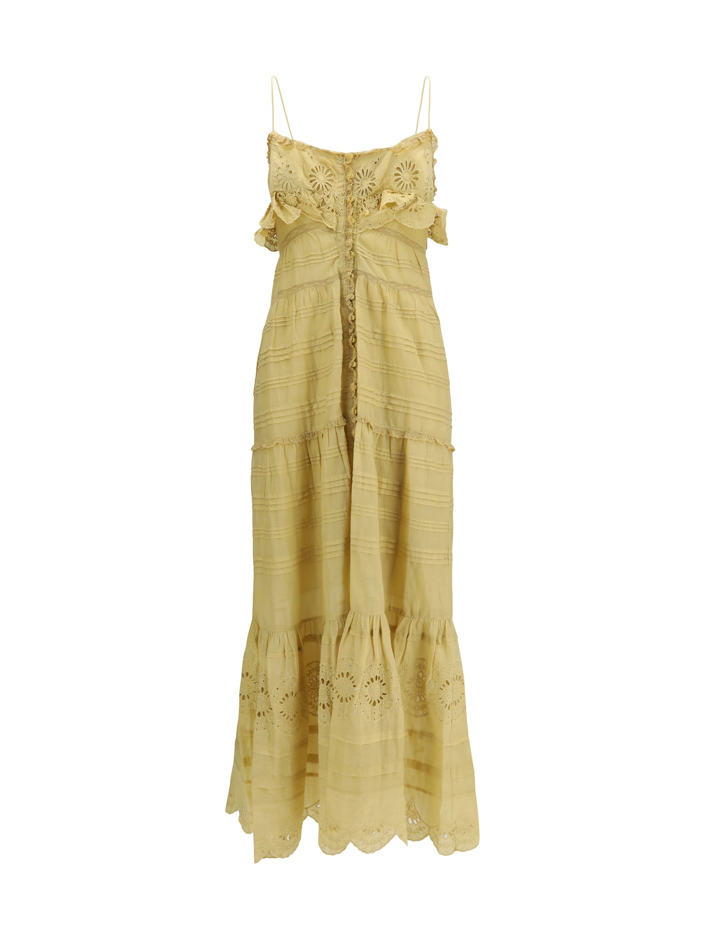 Marant Etoile Women Paule Long Ruffled Dress ISABEL MARANT ETOILE