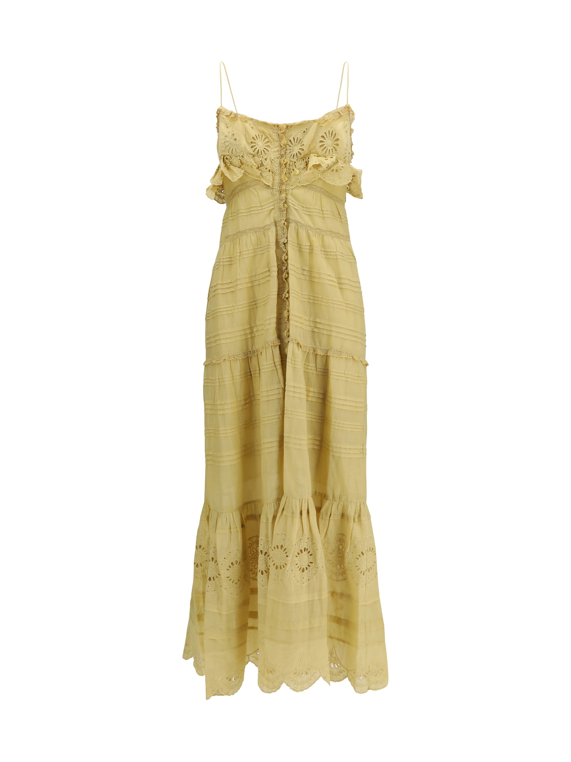 Marant Etoile Women Paule Long Ruffled Dress ISABEL MARANT ETOILE