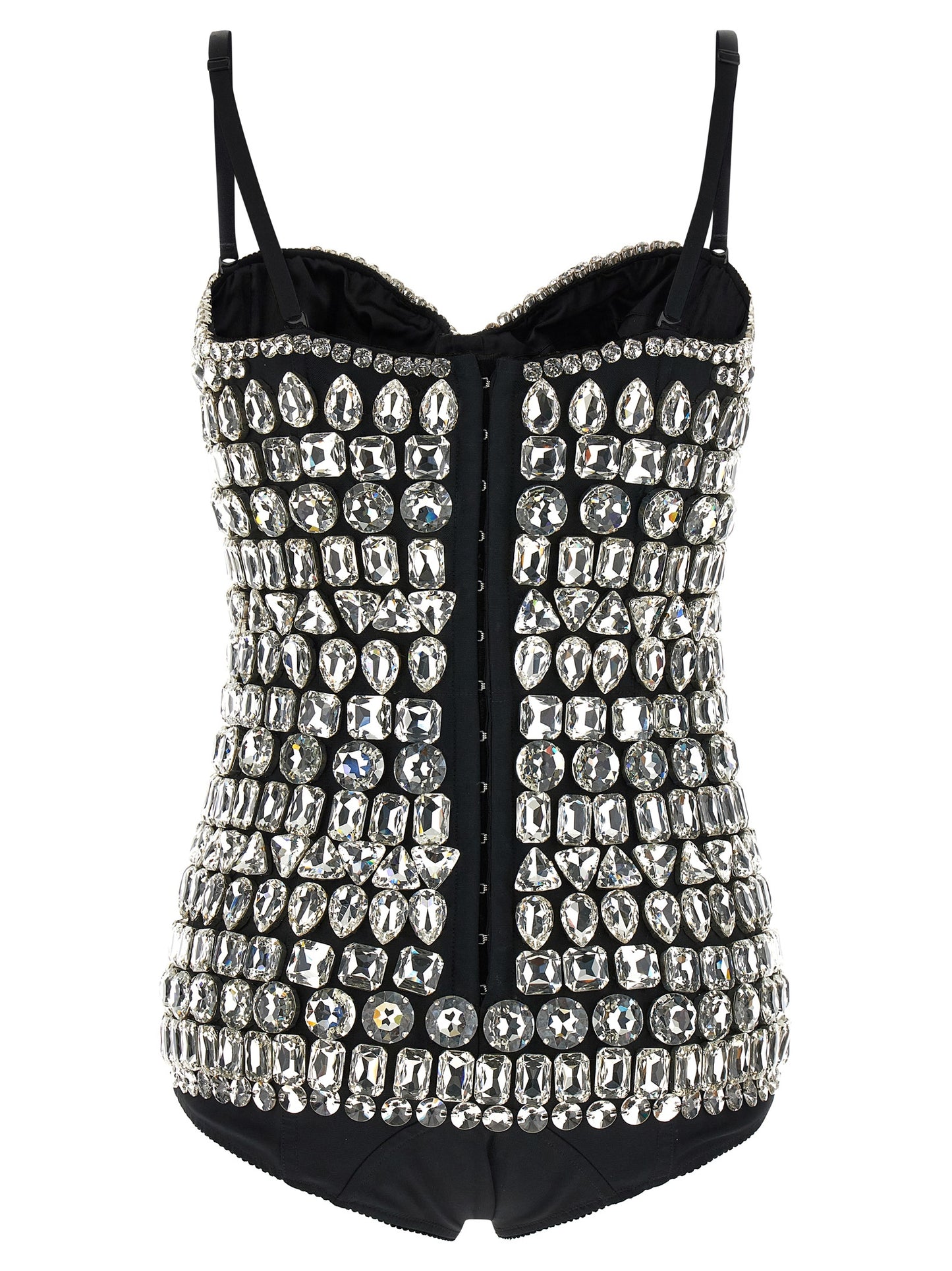 Dolce & Gabbana Women Crystal Bodysuit DOLCE & GABBANA
