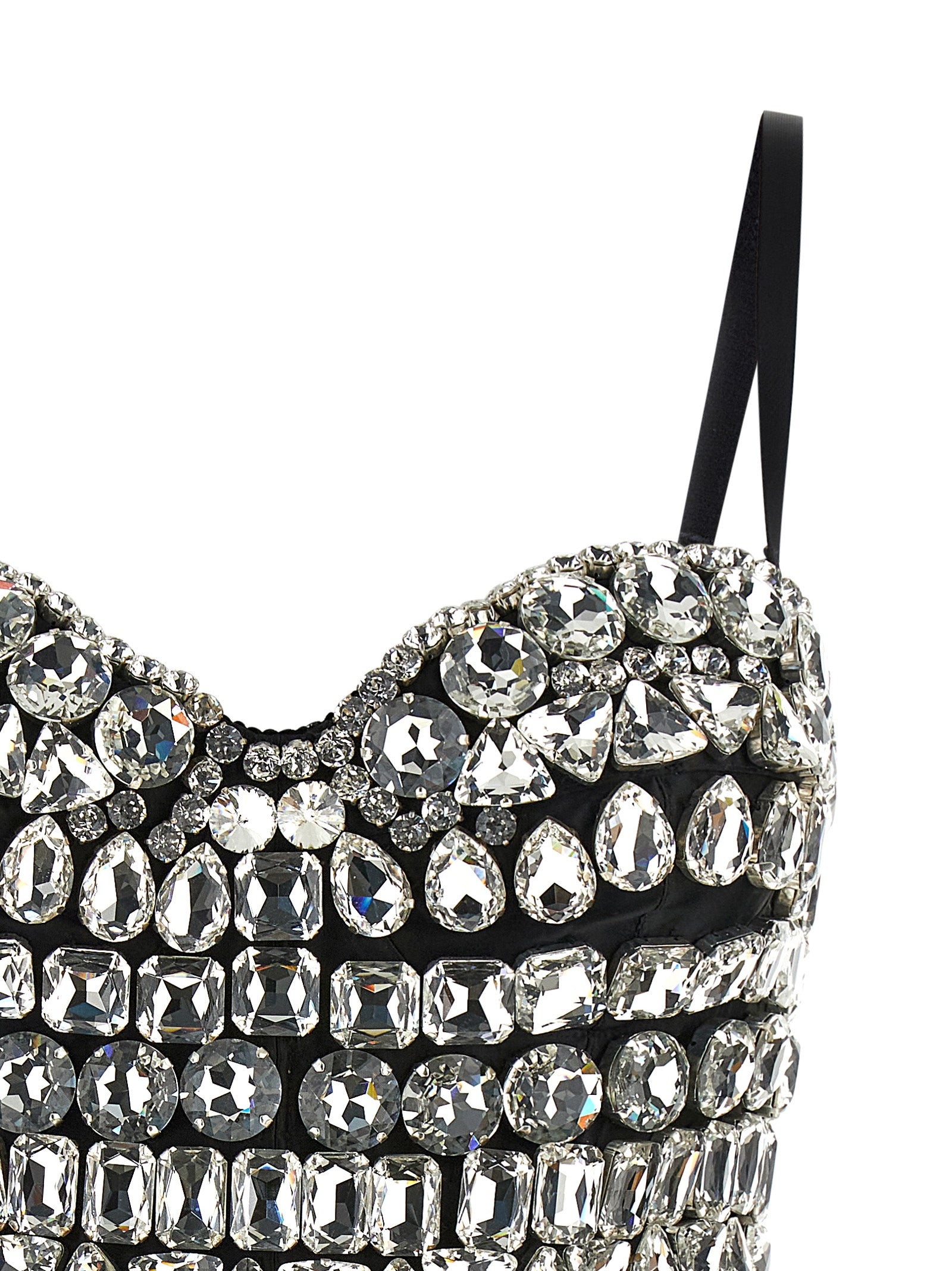 Dolce & Gabbana Women Crystal Bodysuit DOLCE & GABBANA