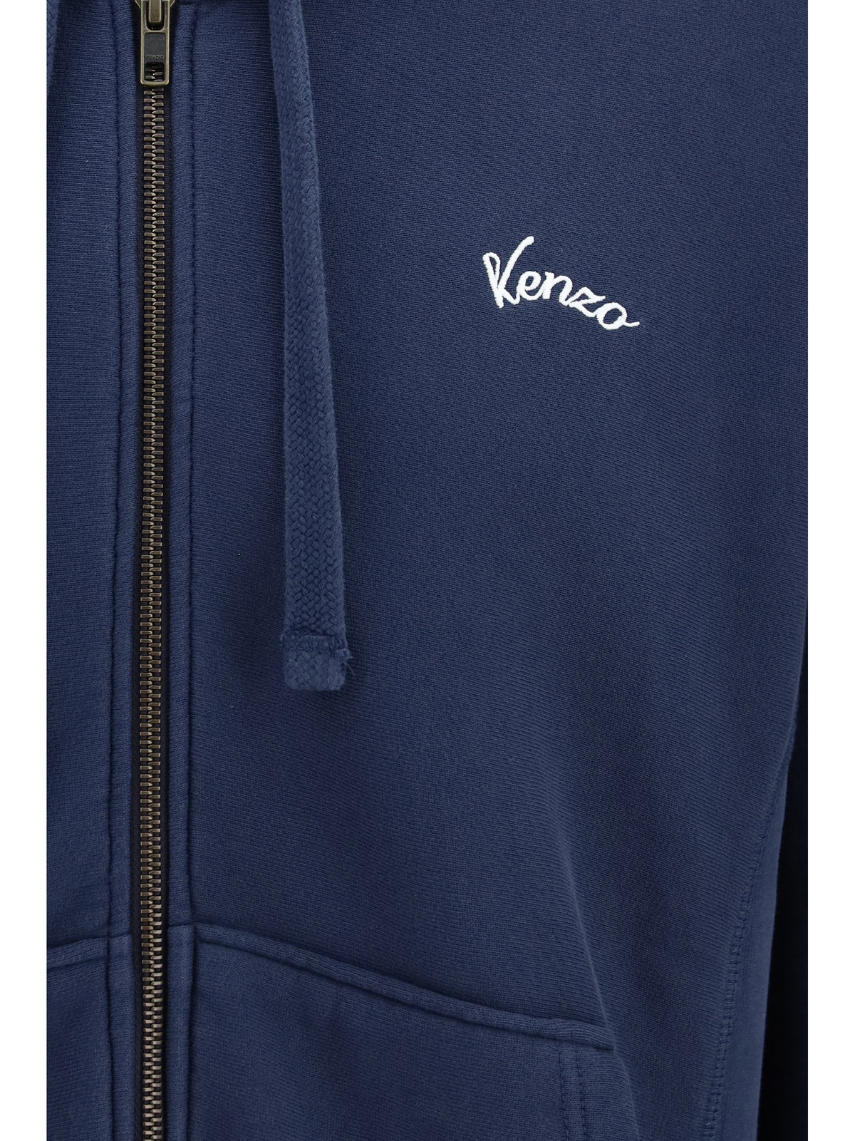 Kenzo Men Kenzo Eiffel Tower Design Cotton Hoodie KENZO