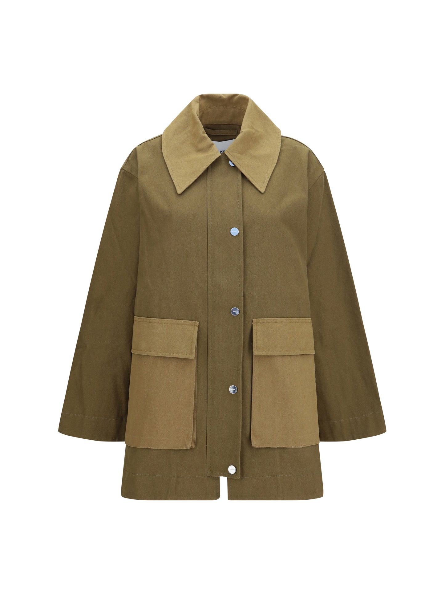 Ganni Women Oversized Cotton Jacket GANNI