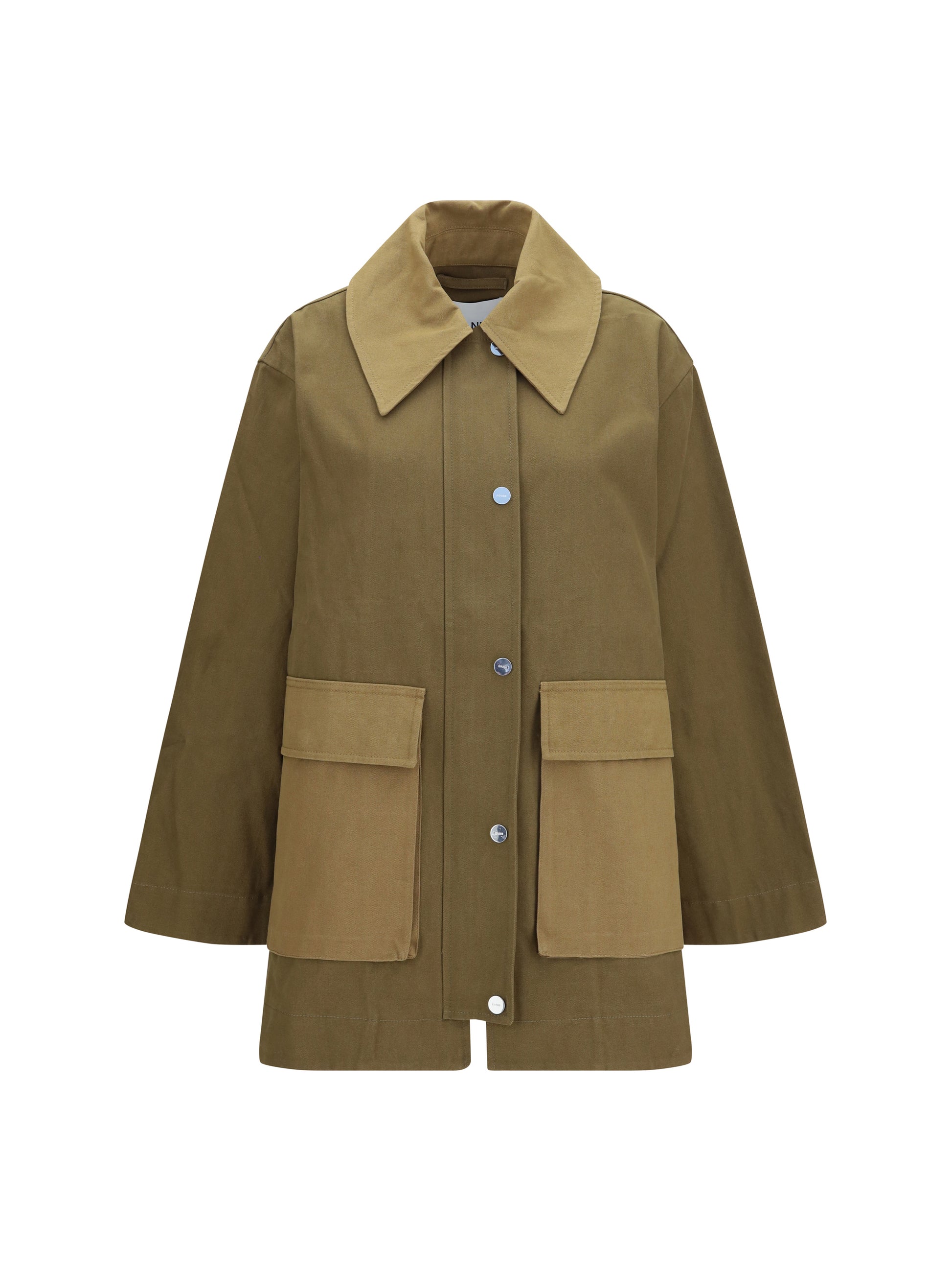 Ganni Women Oversized Cotton Jacket GANNI